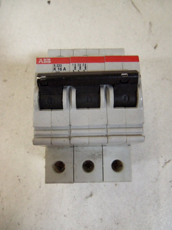 ABB S223-K16 CIRCUIT BREAKER 16A *USED*