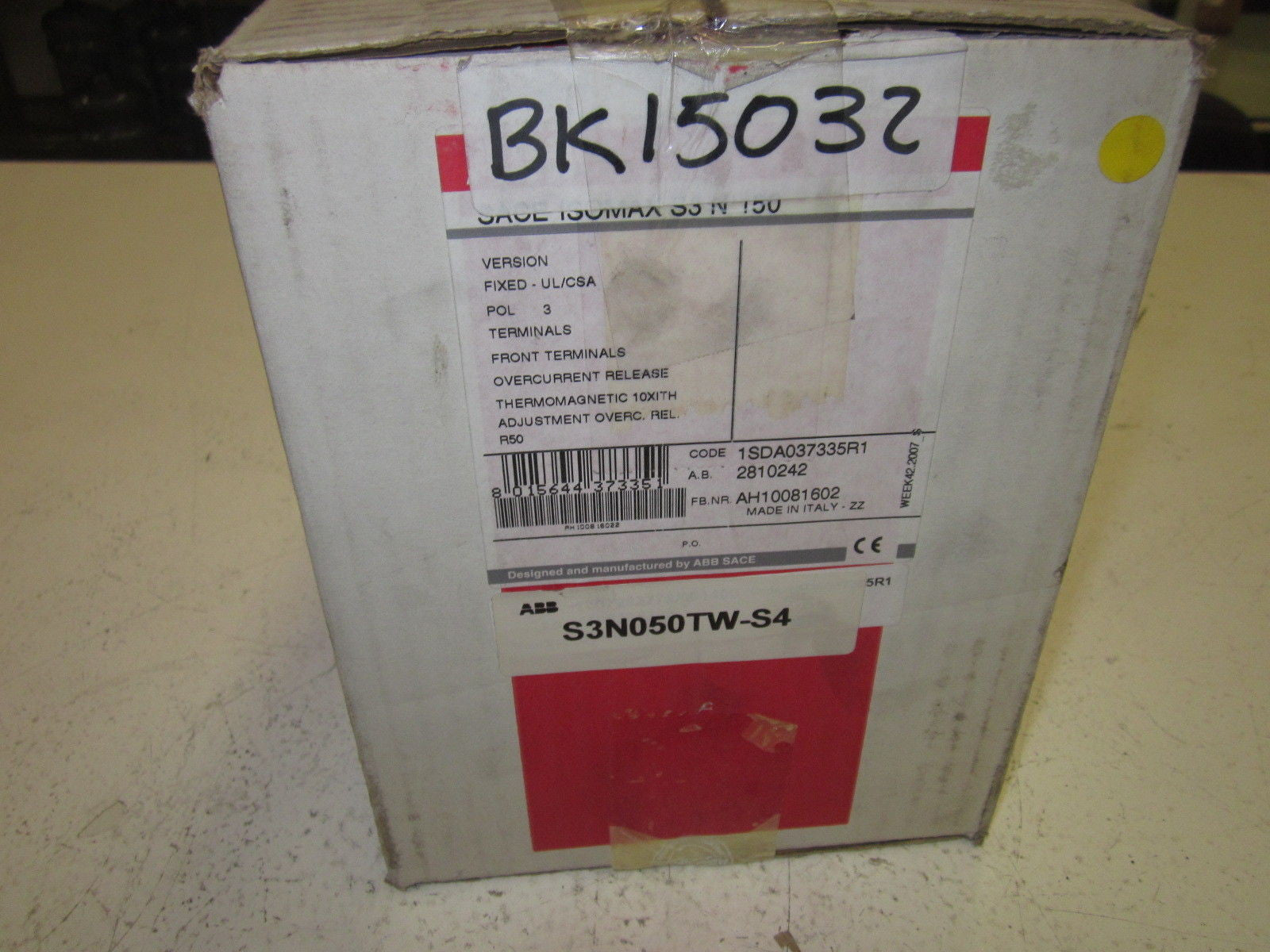 ABB S3N050TW-S4 50 AMP *NEW IN BOX*