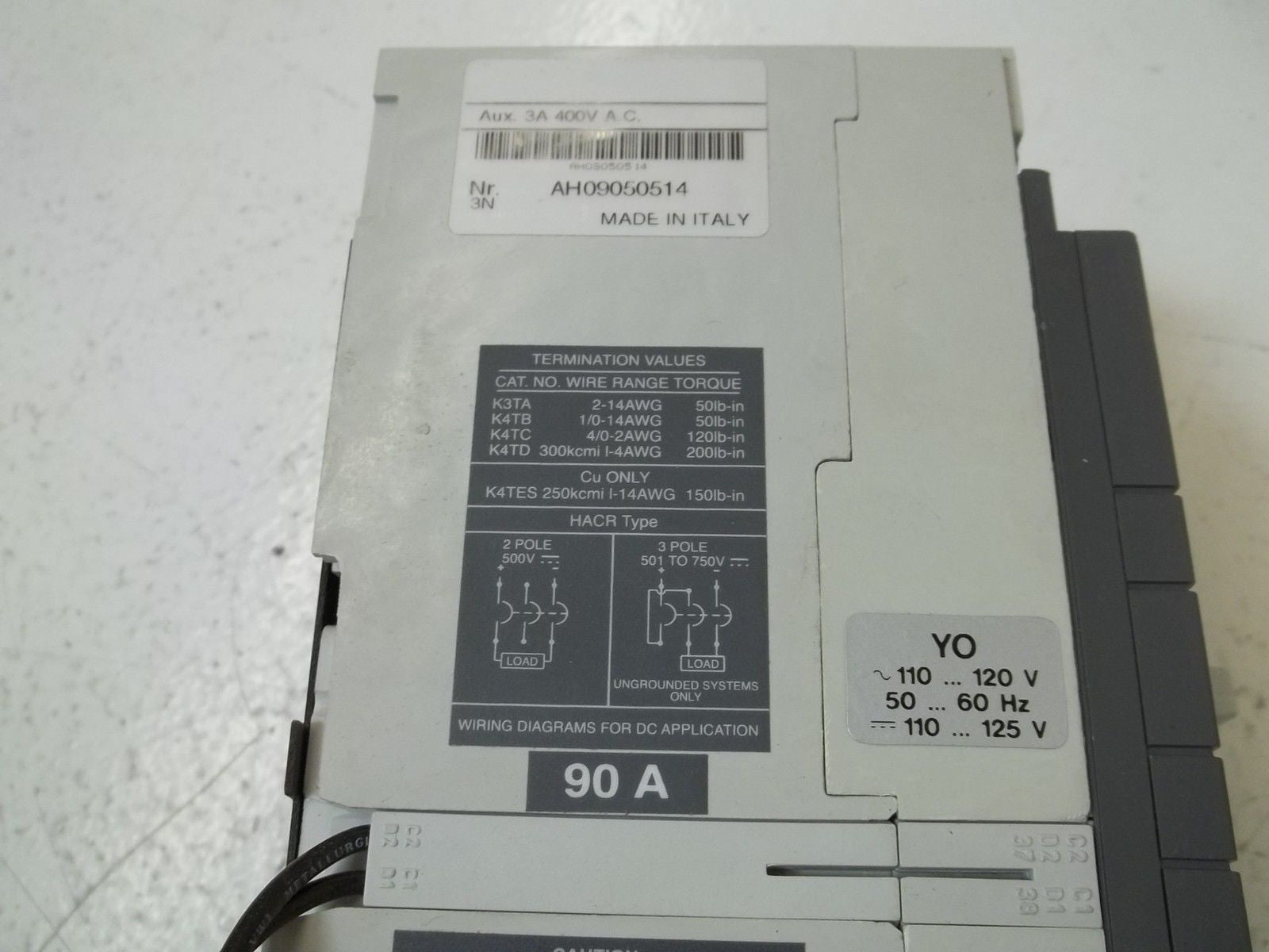 ABB S3N090TW-S4 CIRCUIT BREAKER 90AMP *NEW IN BOX*