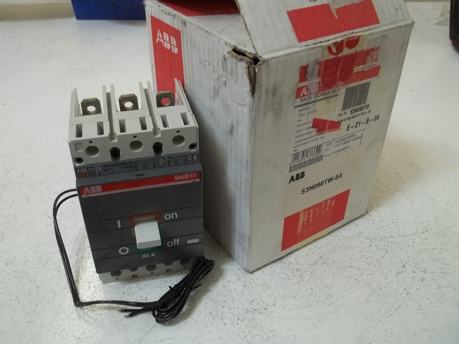 ABB S3N090TW-S4 CIRCUIT BREAKER 90AMP *NEW IN BOX*