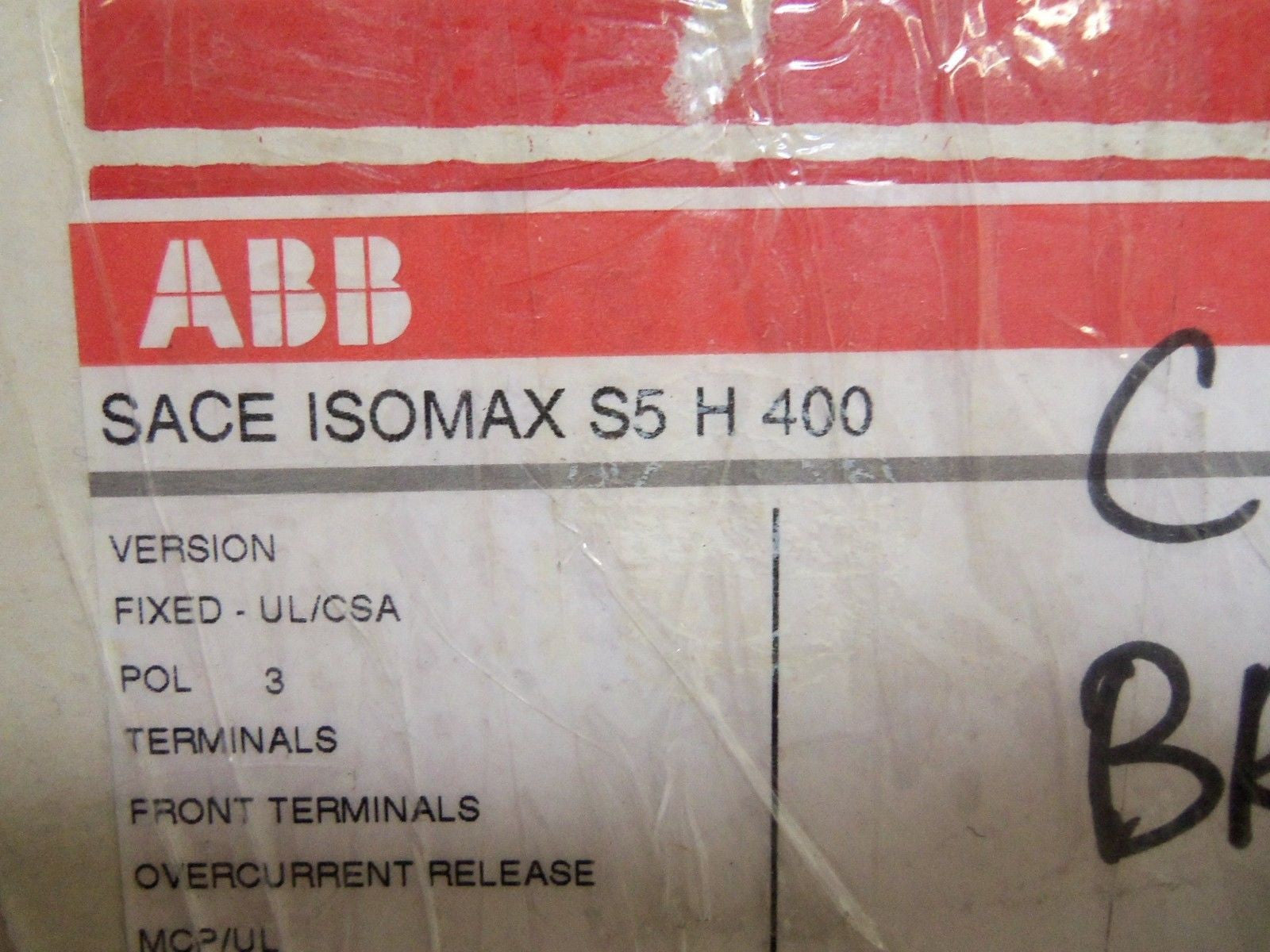 ABB SACE S5 CIRCUIT BREAKER S5H400MW *NEW IN BOX*