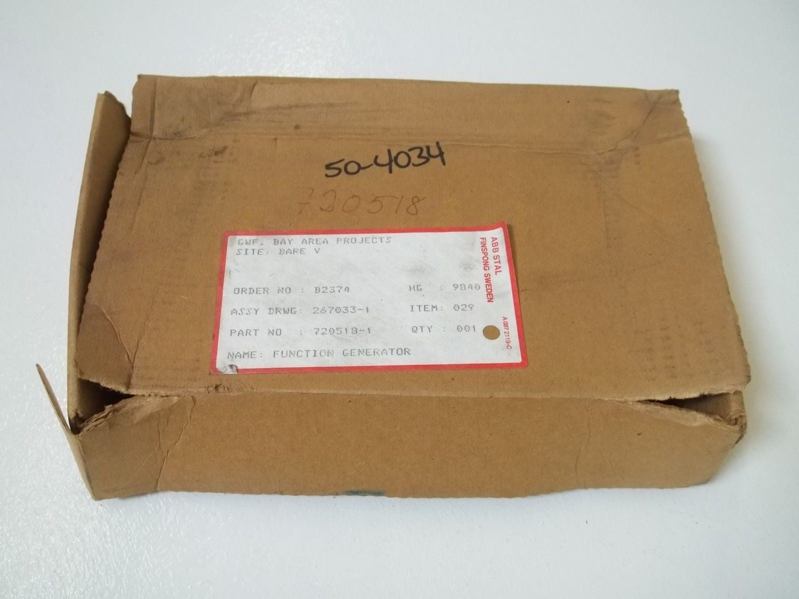 ABB STAL 720518-1 FUNCTION GENERATOR *NEW IN BOX*