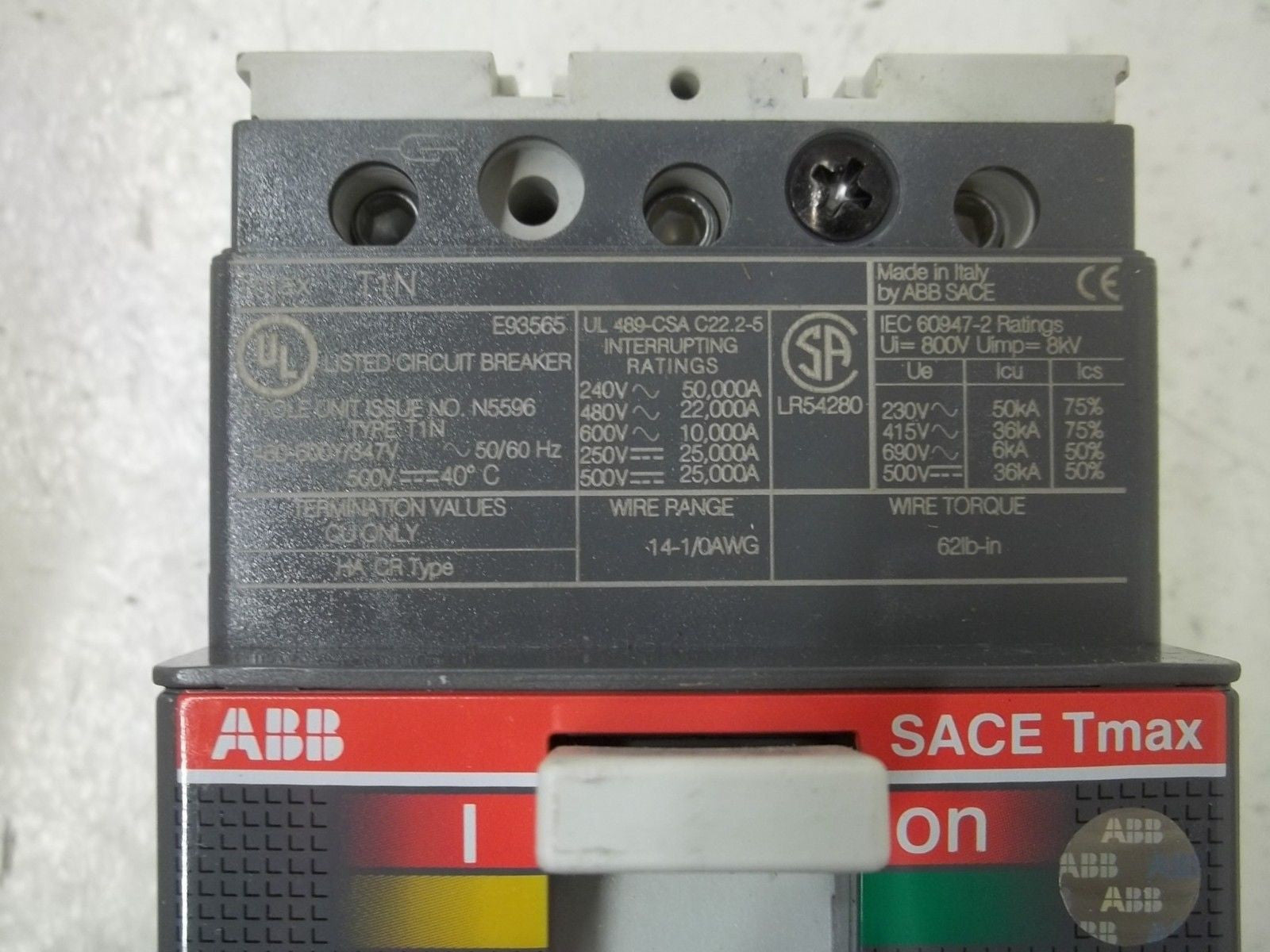 ABB T1N050TL CIRCUIT BREAKER *NEW IN BOX*