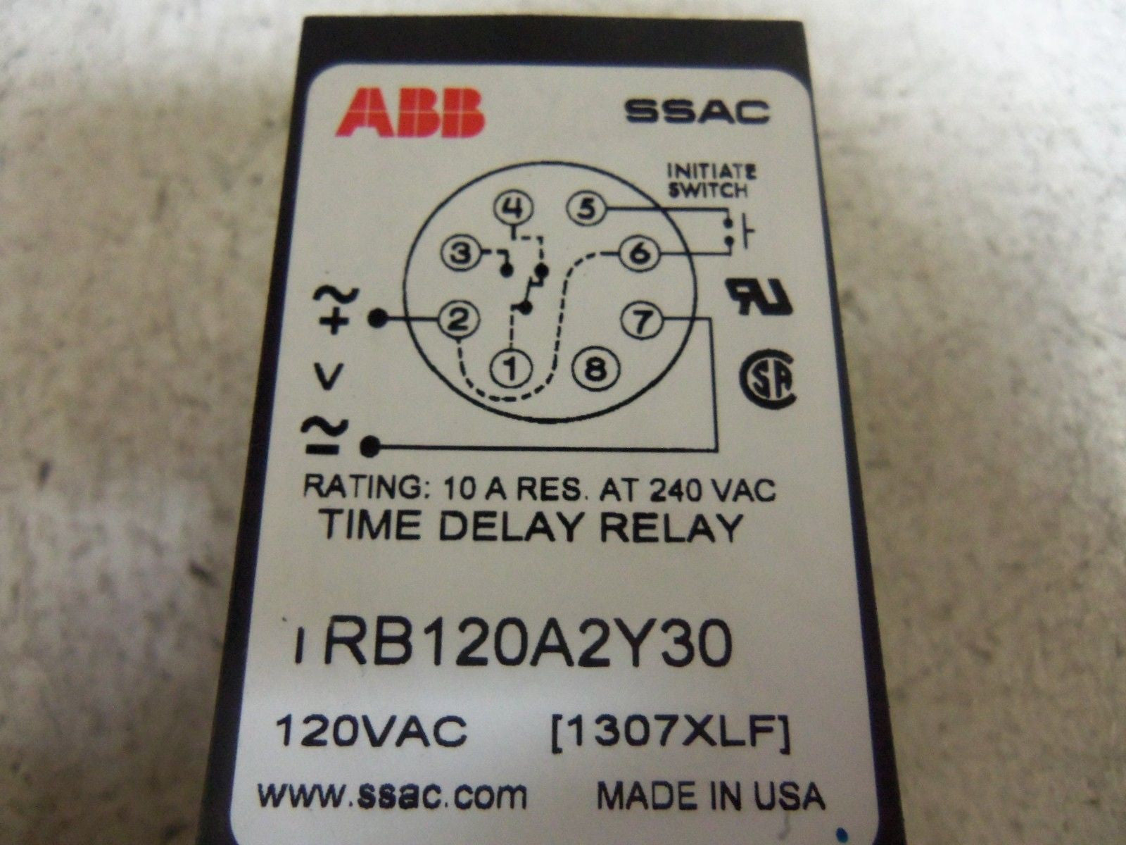 ABB SSAC TRB120A2Y30 TIME DELAY RELAY *NEW IN BOX*