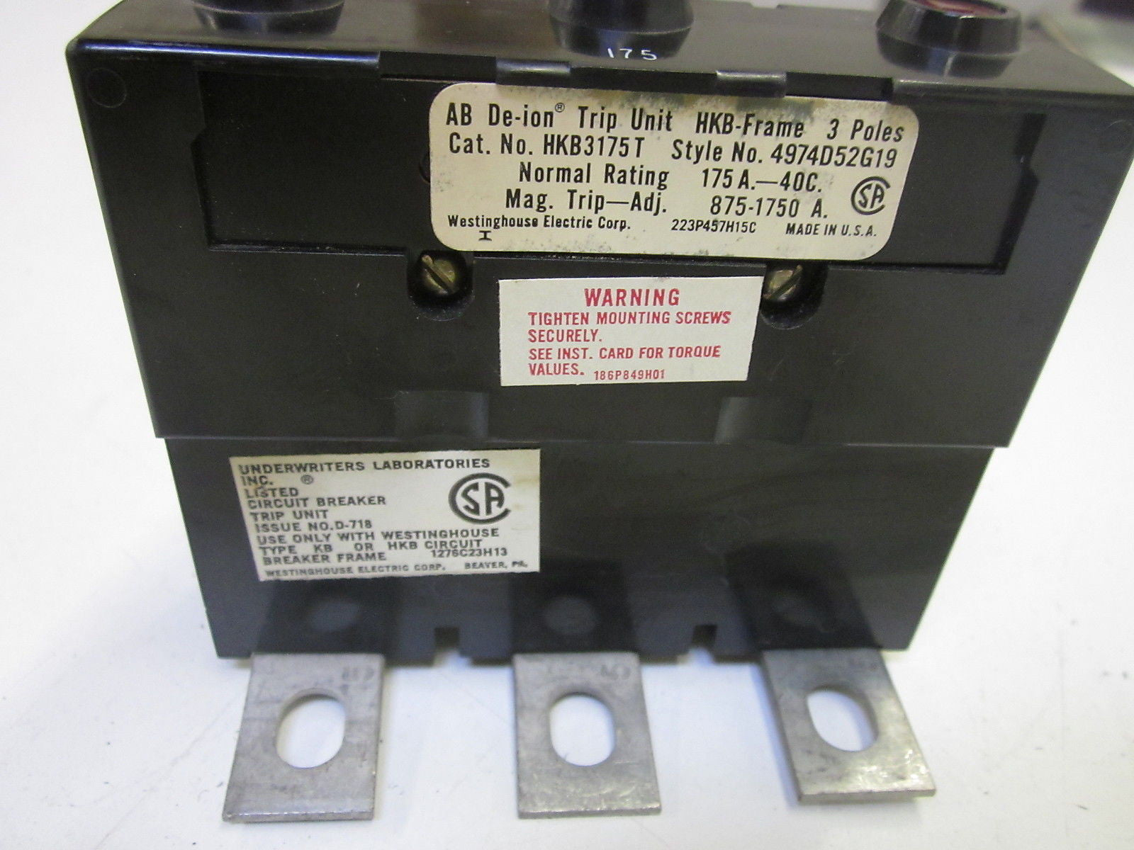 AB DE-JON HKB3175T *USED*
