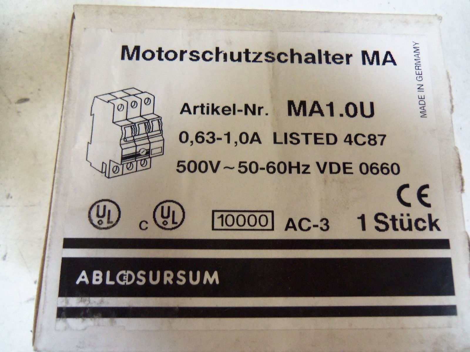ABL SURSUM MA1.0U *NEW IN BOX*