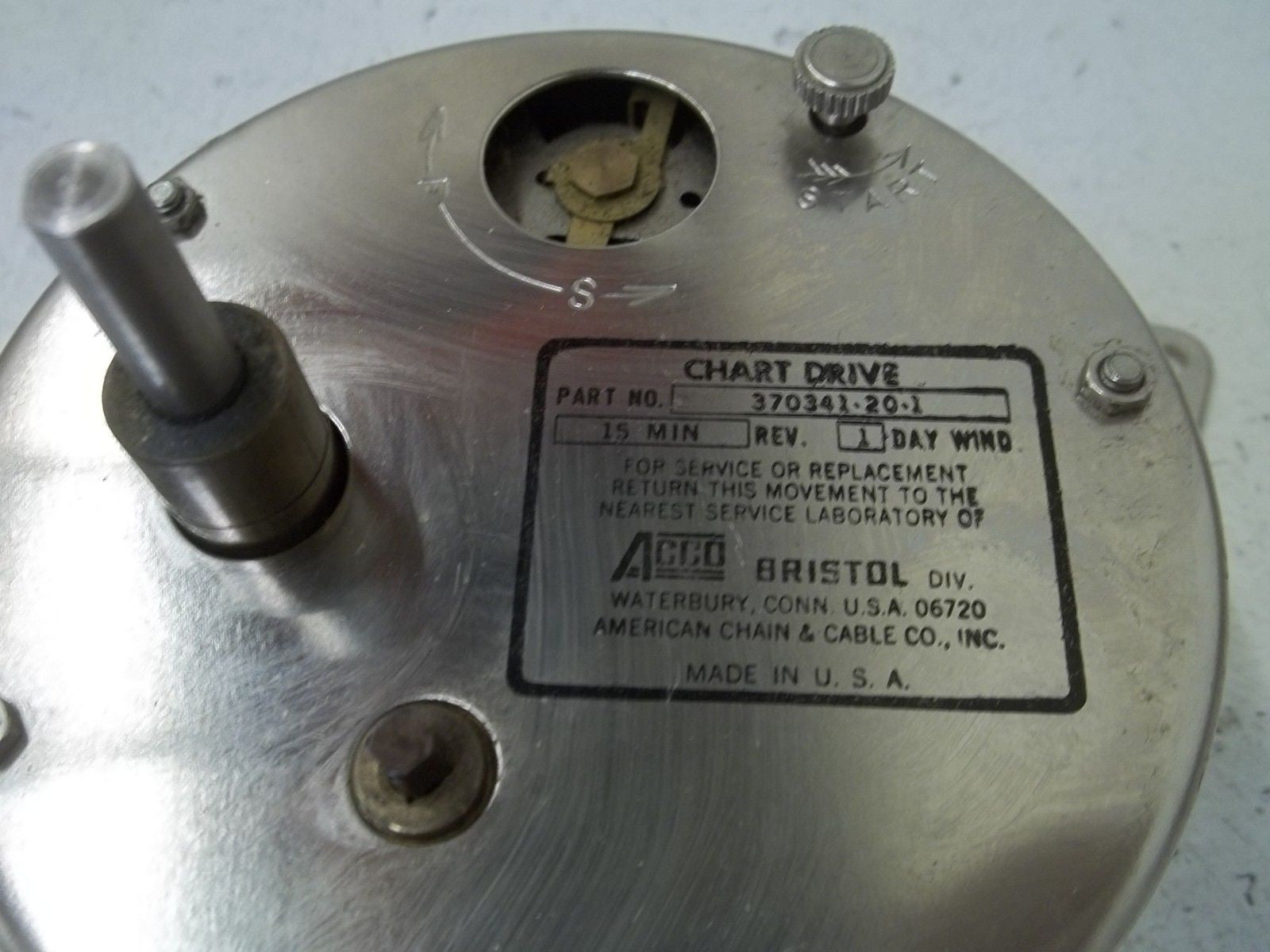 ACCO 370341-20-1 CHART DRIVE *USED*