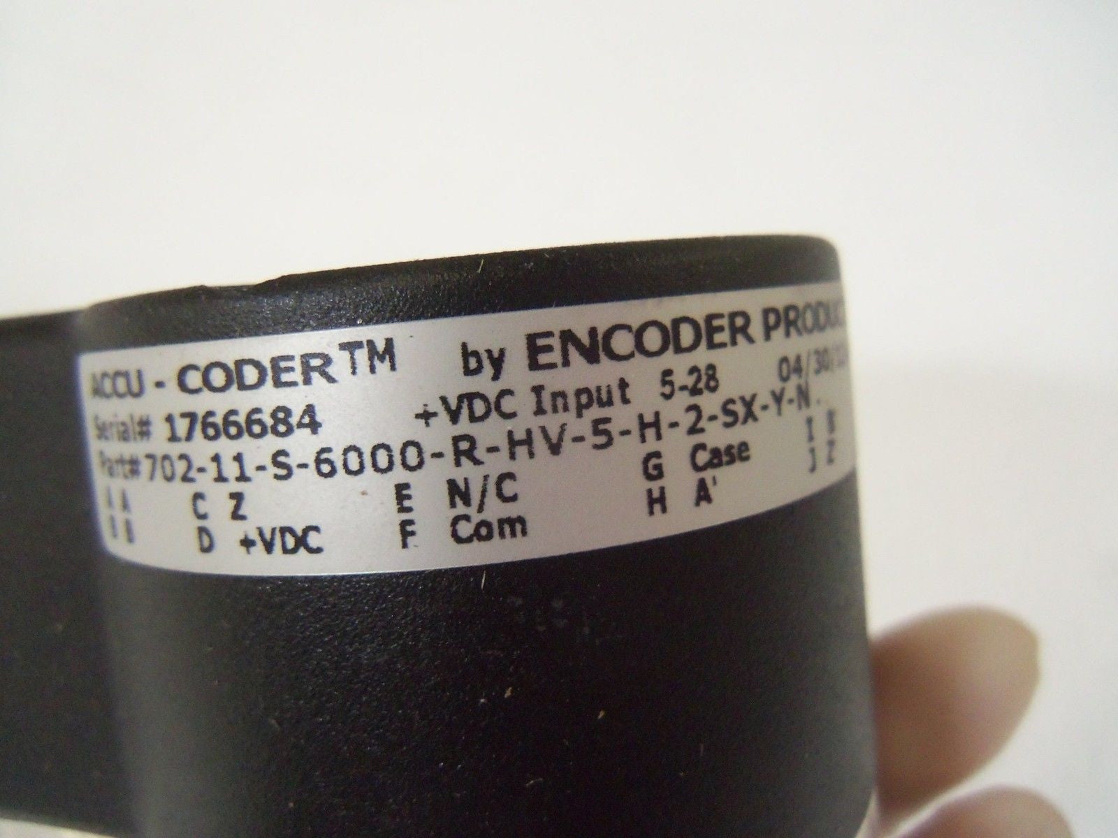 ACCU-CODER 702-11-S-6000-R-HV-5-H-2-SX-Y-N ENCODER  *USED*