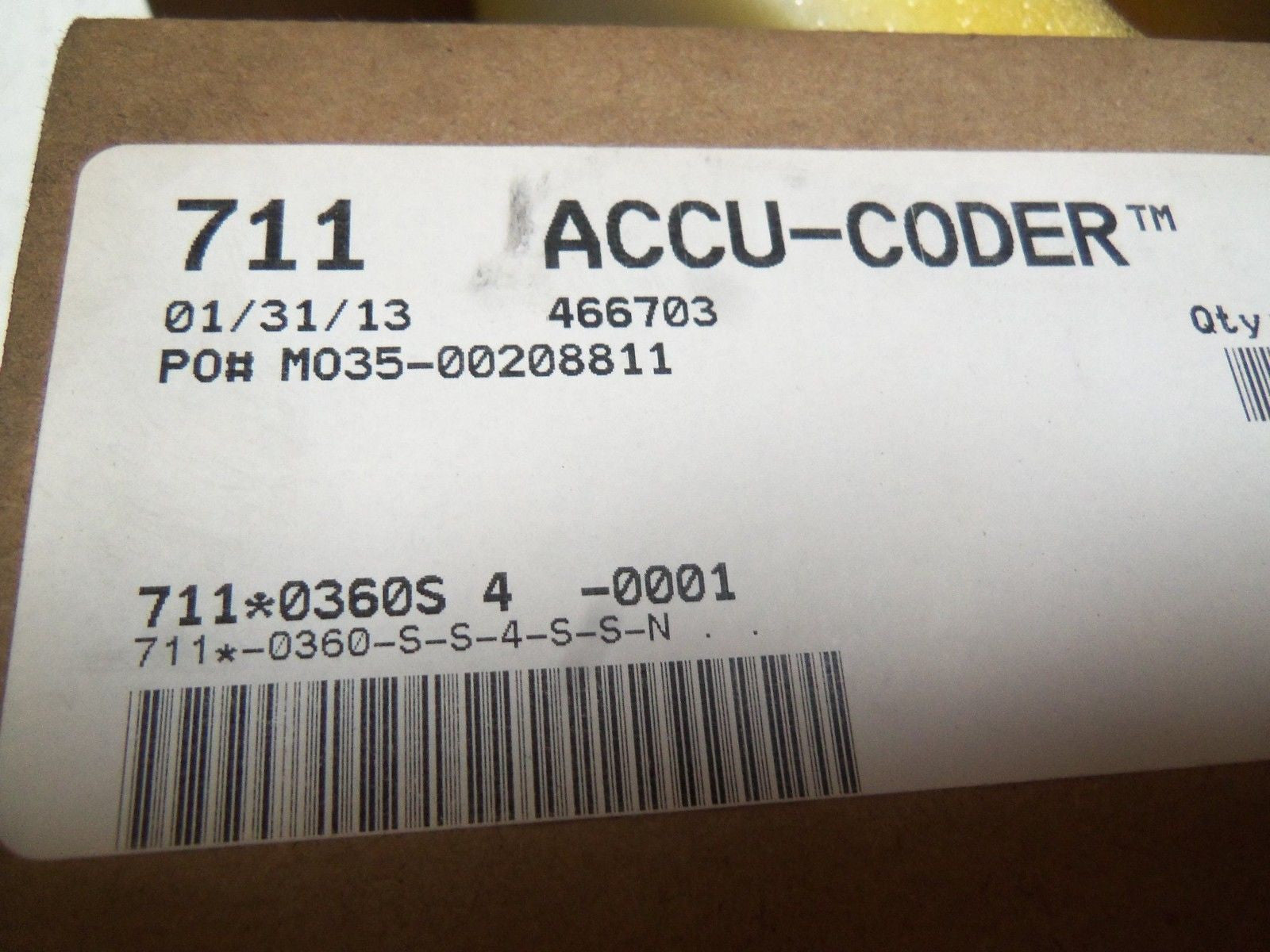 ACCU-CODER 711-0360-S-S-4-S-S-N ENCODER *NEW IN BOX*