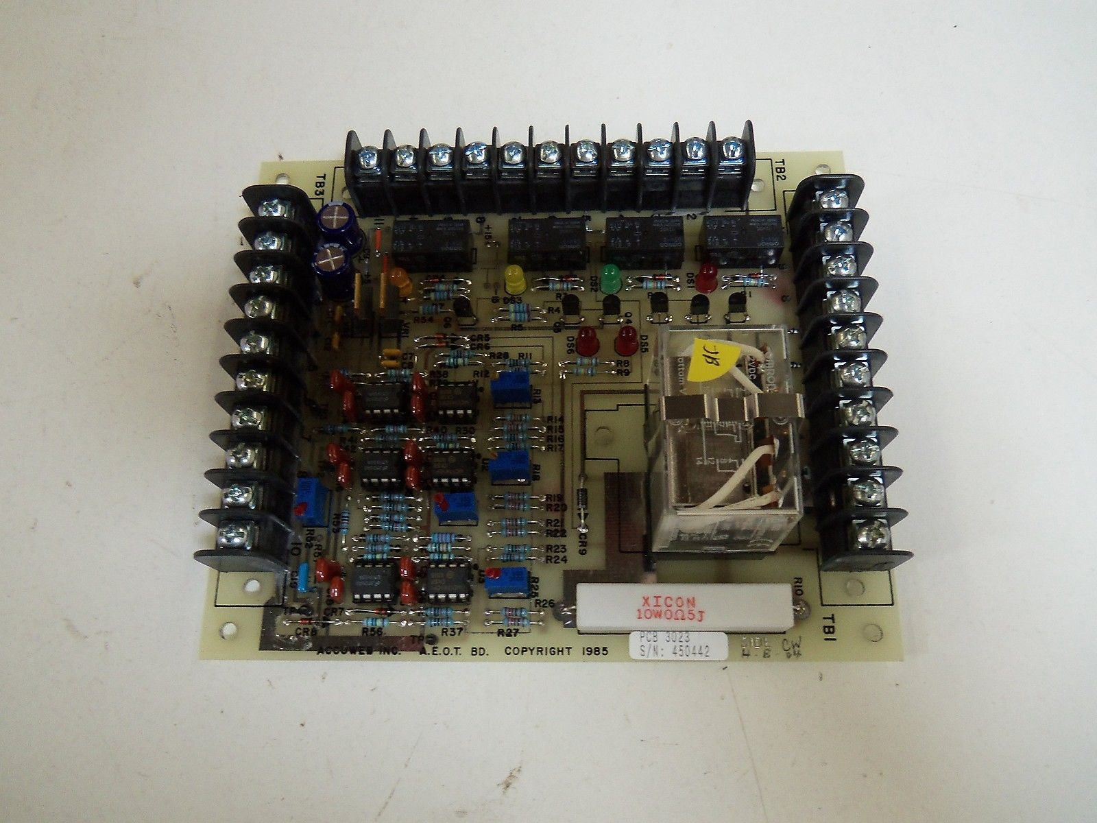 ACCUWEB PCB 3023 RELAY BOARD ASSEMBLY *NEW NO BOX*