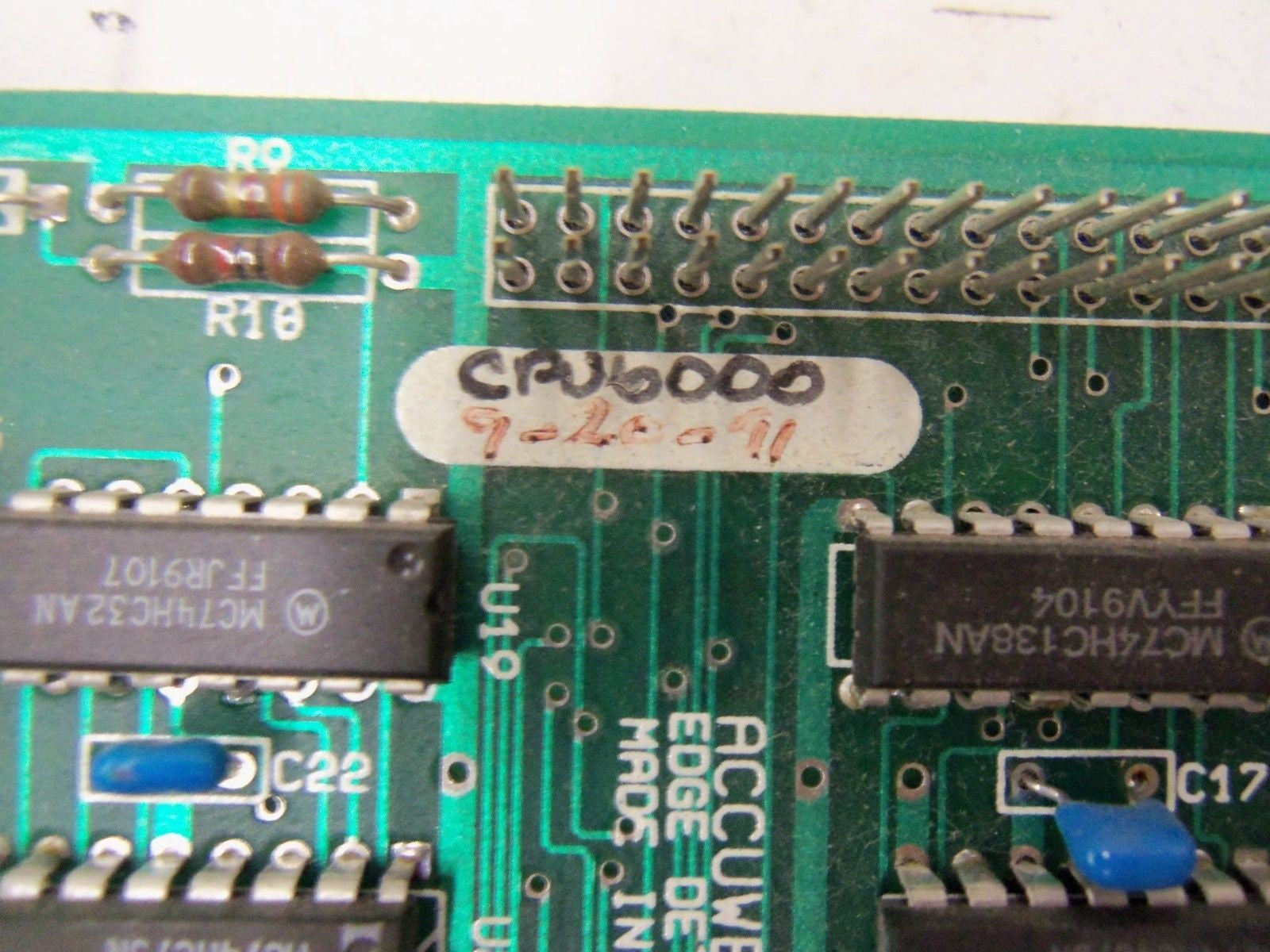 ACCUWEB INC. CPU6000 BOARD ASSEMBLY *USED*