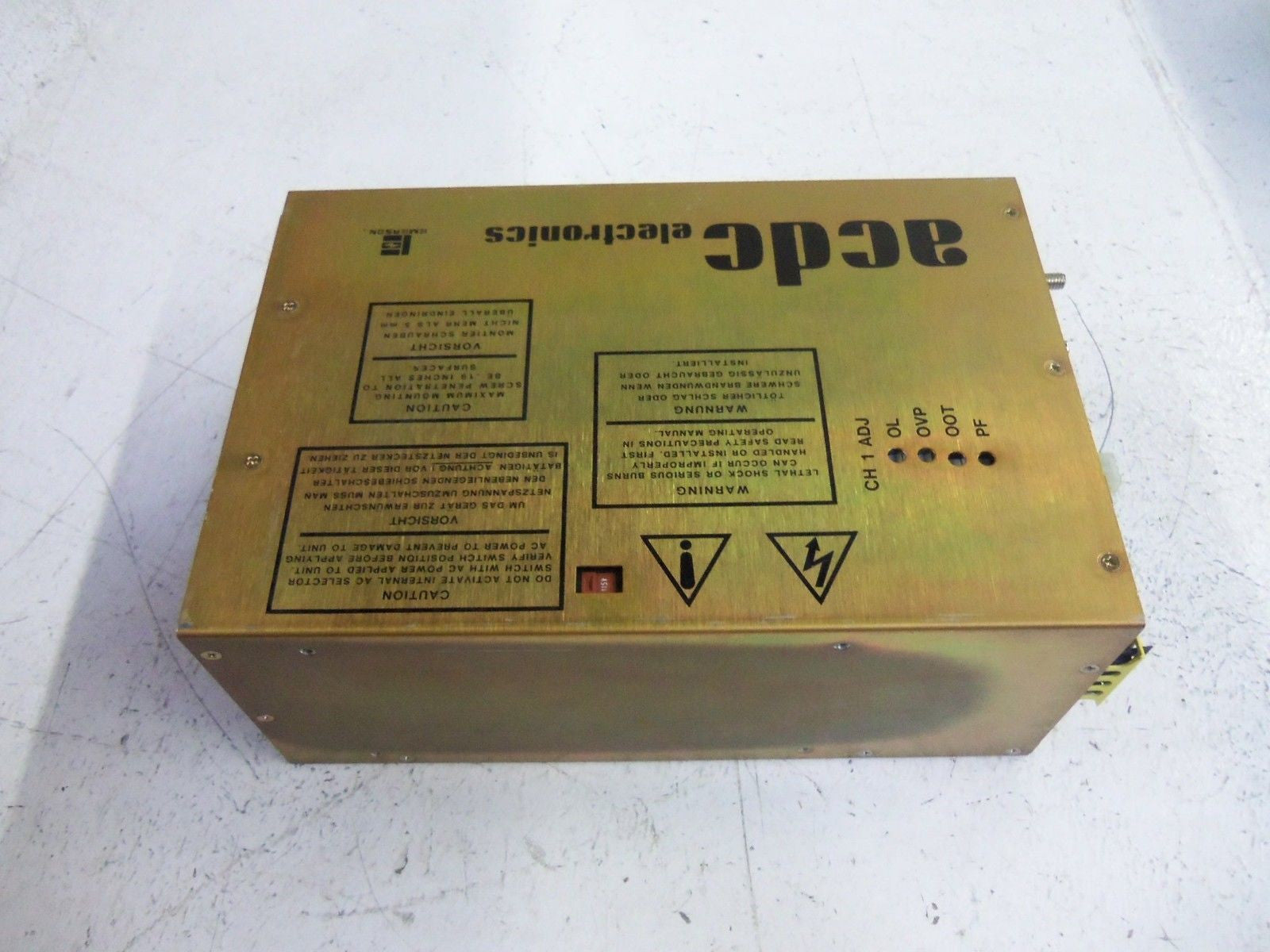 ACDC REV804B-2339-0000 POWER SUPPLY *USED*