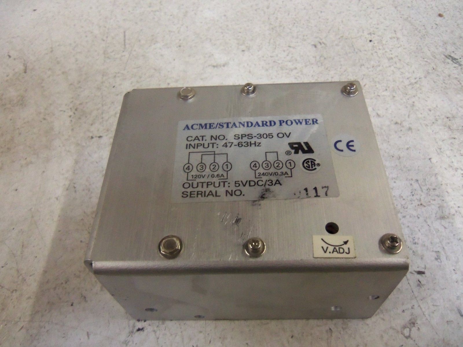 ACME SPS-305OV POWER SUPPLY *USED*
