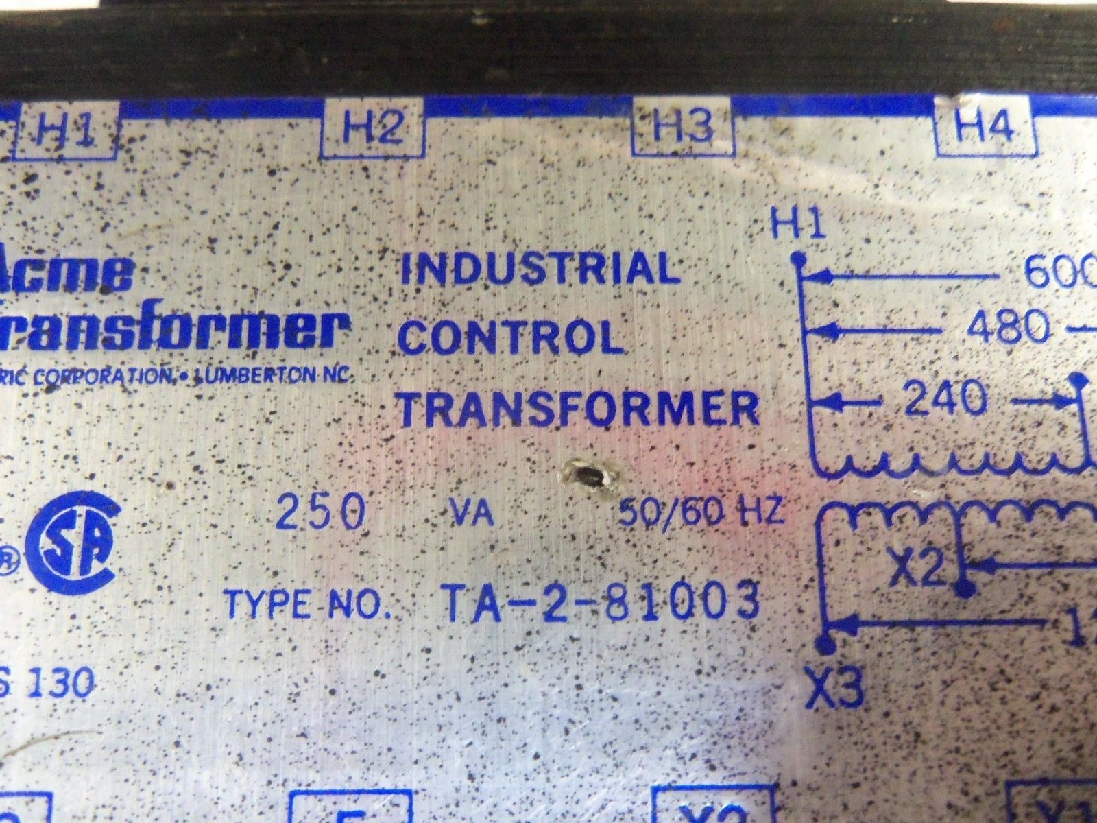 ACME TA-2-81003 TRANSFORMER *USED*