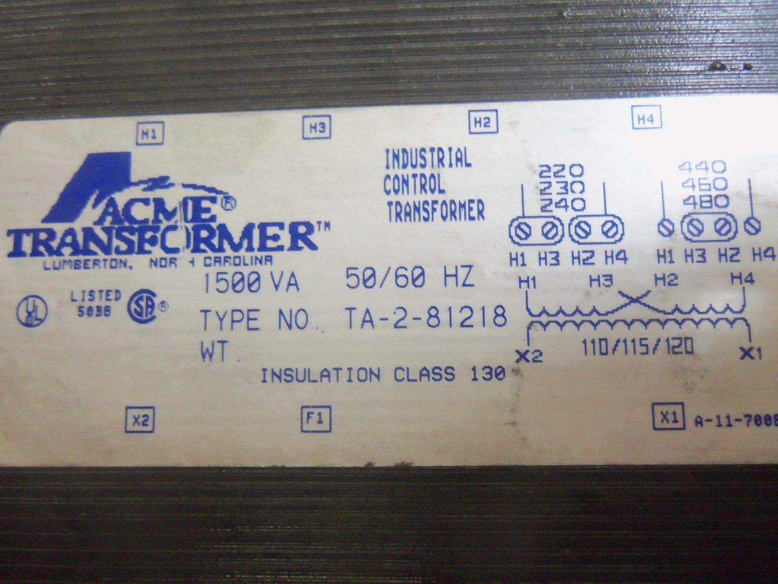 ACME TA-2-81218 TRANSFORMER *NEW IN BOX*