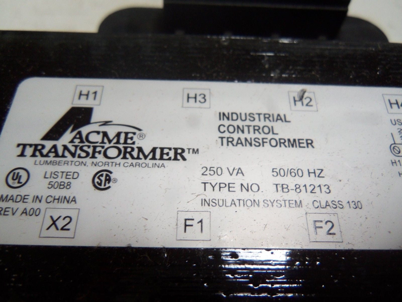 ACME TB-81213 INDUSTRIAL TRANSFORMER *NEW IN BOX*