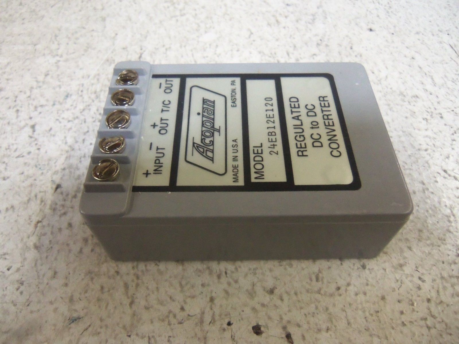 ACOPIAN 24EB12E120 POWER SUPPLY *NEW NO BOX*