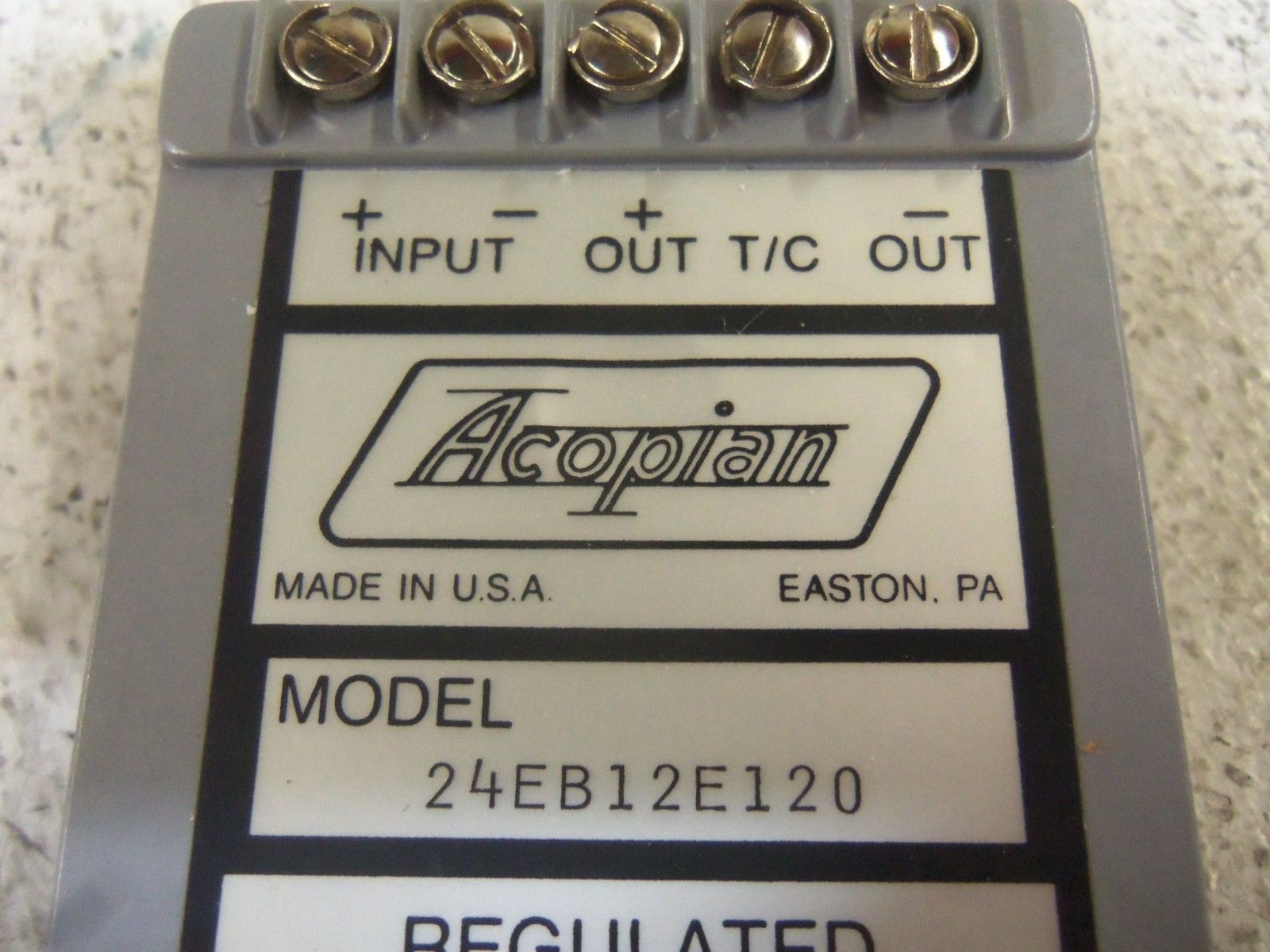 ACOPIAN 24EB12E120 POWER SUPPLY *NEW NO BOX*