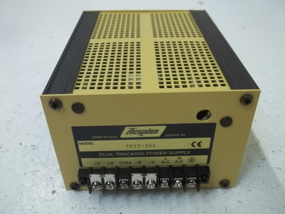 ACOPIAN TD15-160 DUAL TRACKING POWER SUPPLY *NEW IN BOX*
