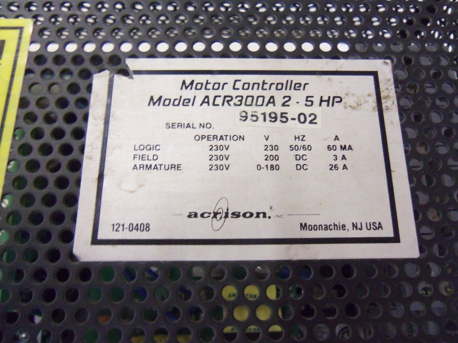 ACRISON ACR300A2-5HP *USED*