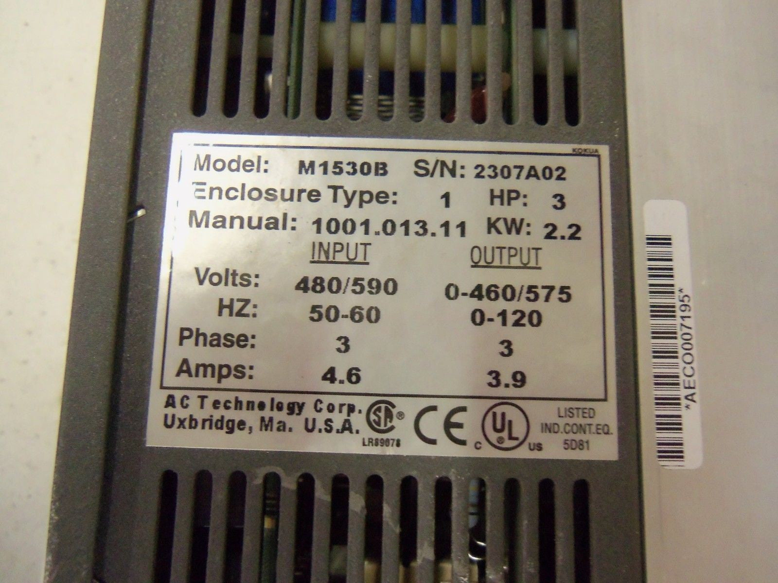 AC TECH M1530B *USED*
