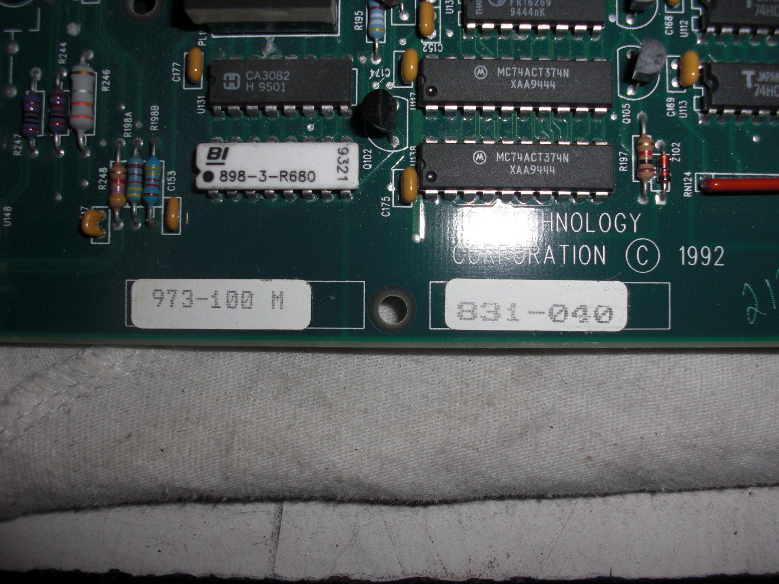 AC TECHNOLOGY 973-100-M CONTROL BOARD 831-040 *USED*