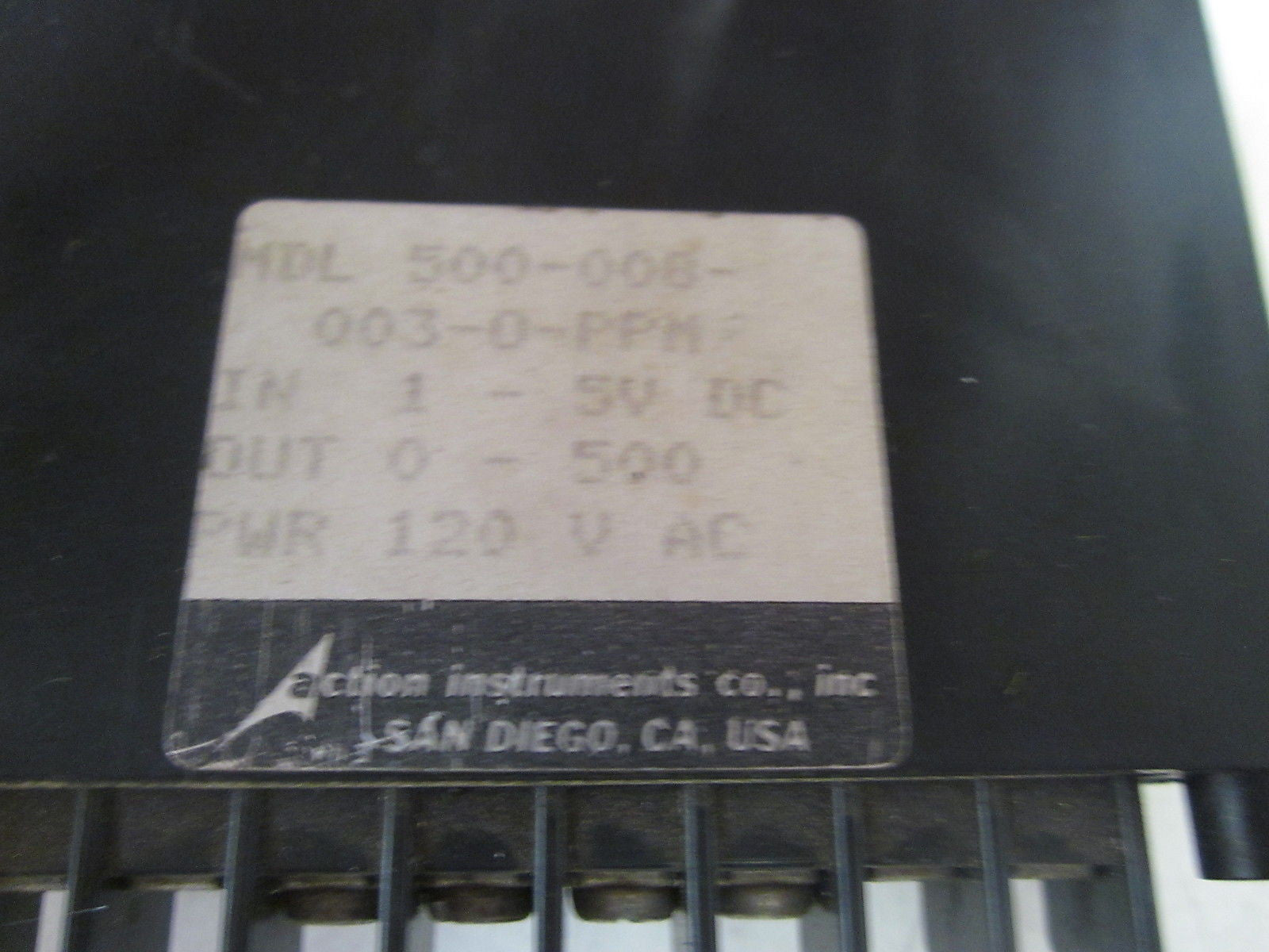 ACTION INSTRUMENTS MDL 500-008-003-0-PPM *USED*