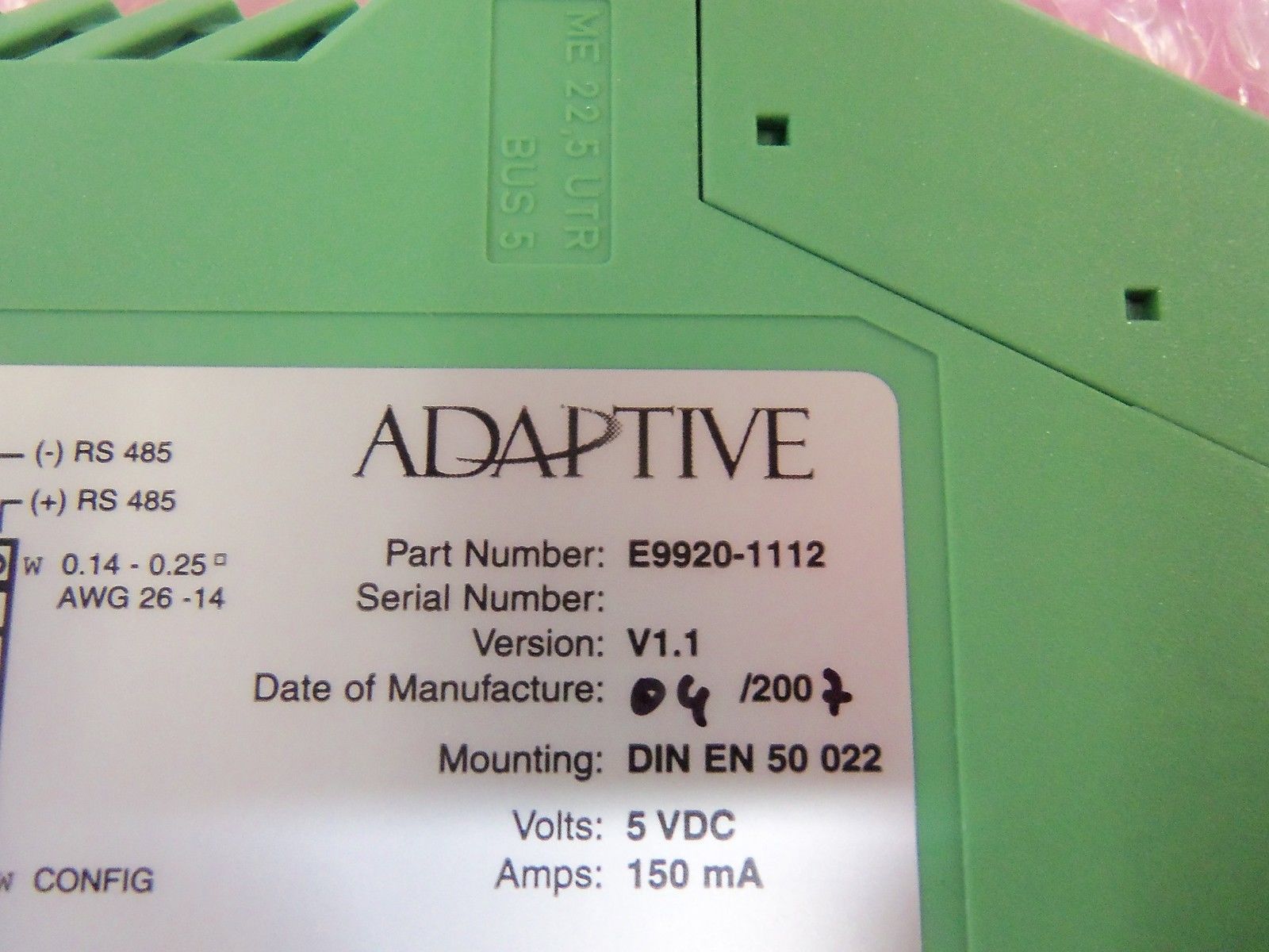 ADAPTIVE E9920-1112 *NEW NO BOX*