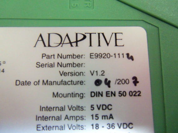 ADAPTIVE E9920-1114 *NEW NO BOX*
