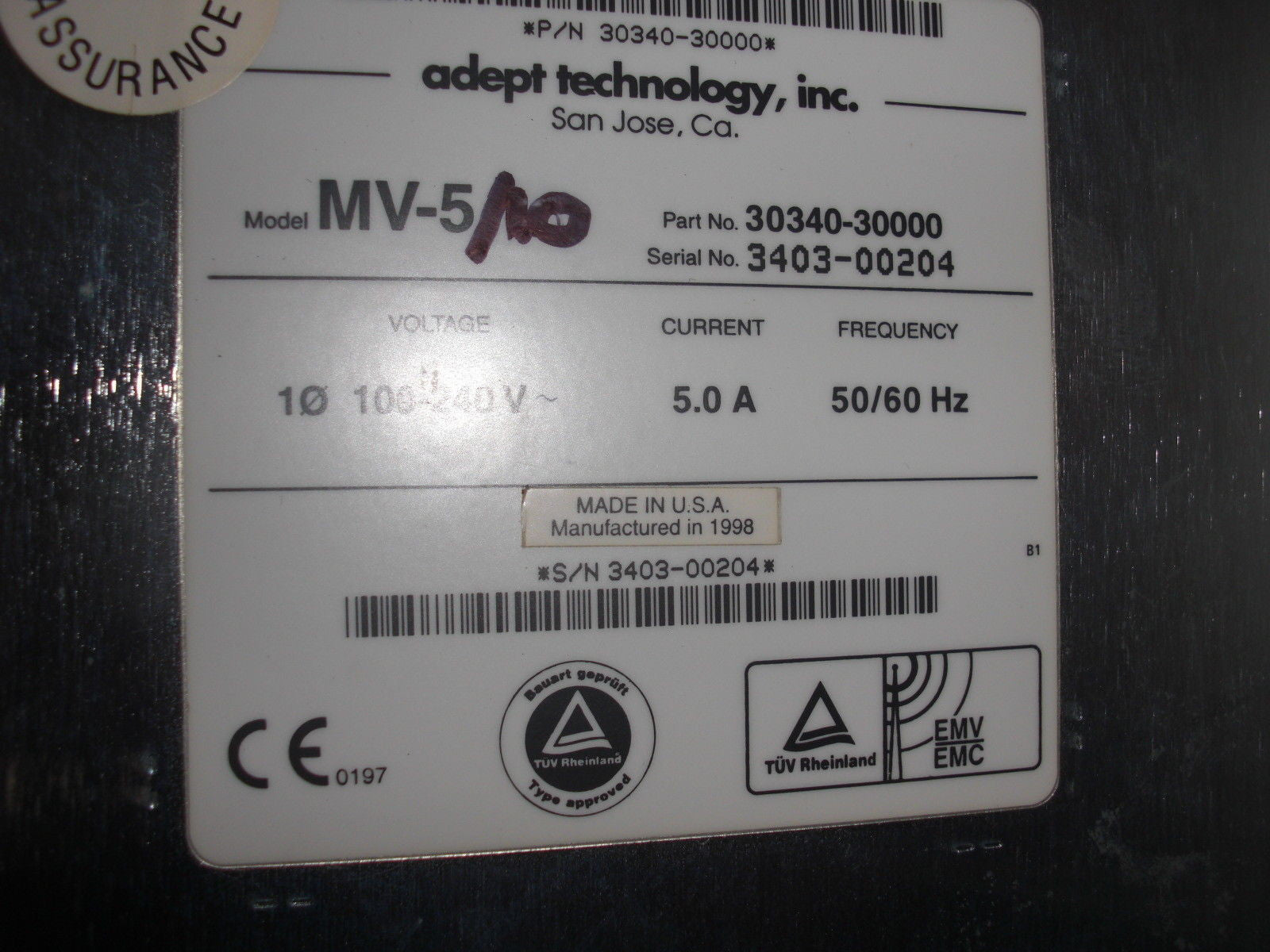 ADEPT TECHNOLOGY 30340-30000 *USED*
