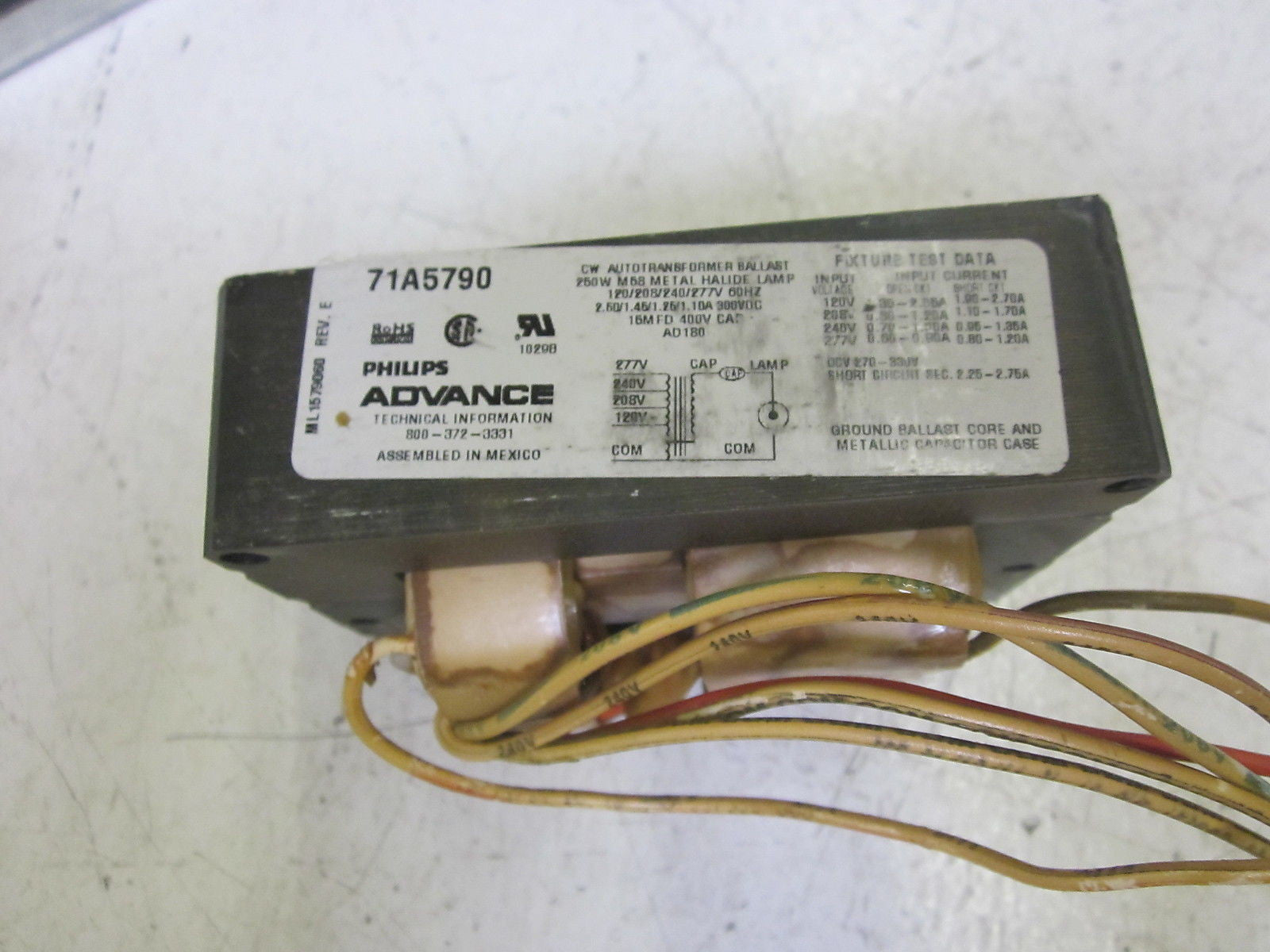 ADVANCE 71A5770-001D CORE & COIL BALLAST 120/208/240/277V *NEW IN BOX*