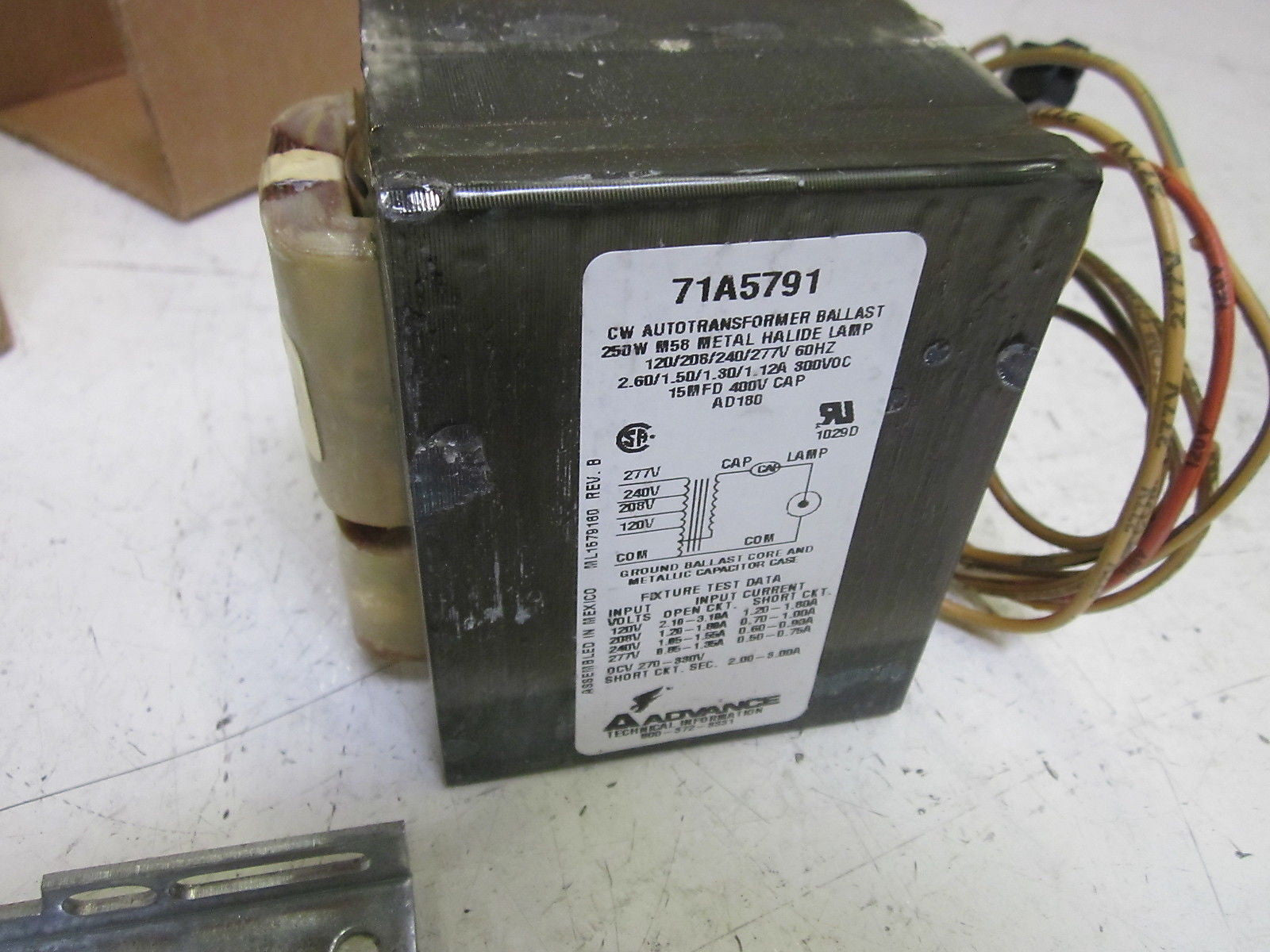 ADVANCE 71A5771-001D CORE & COIL BALLAST KIT 120/208/240/277V*NEW IN BOX*
