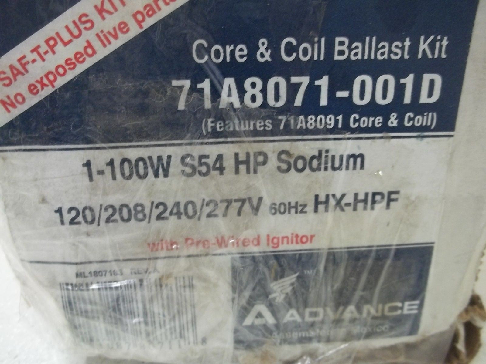 ADVANCE 71A8071-001D BALLAST KIT 120/208/240/277V  (BOX AS IS)*NEW IN BOX*