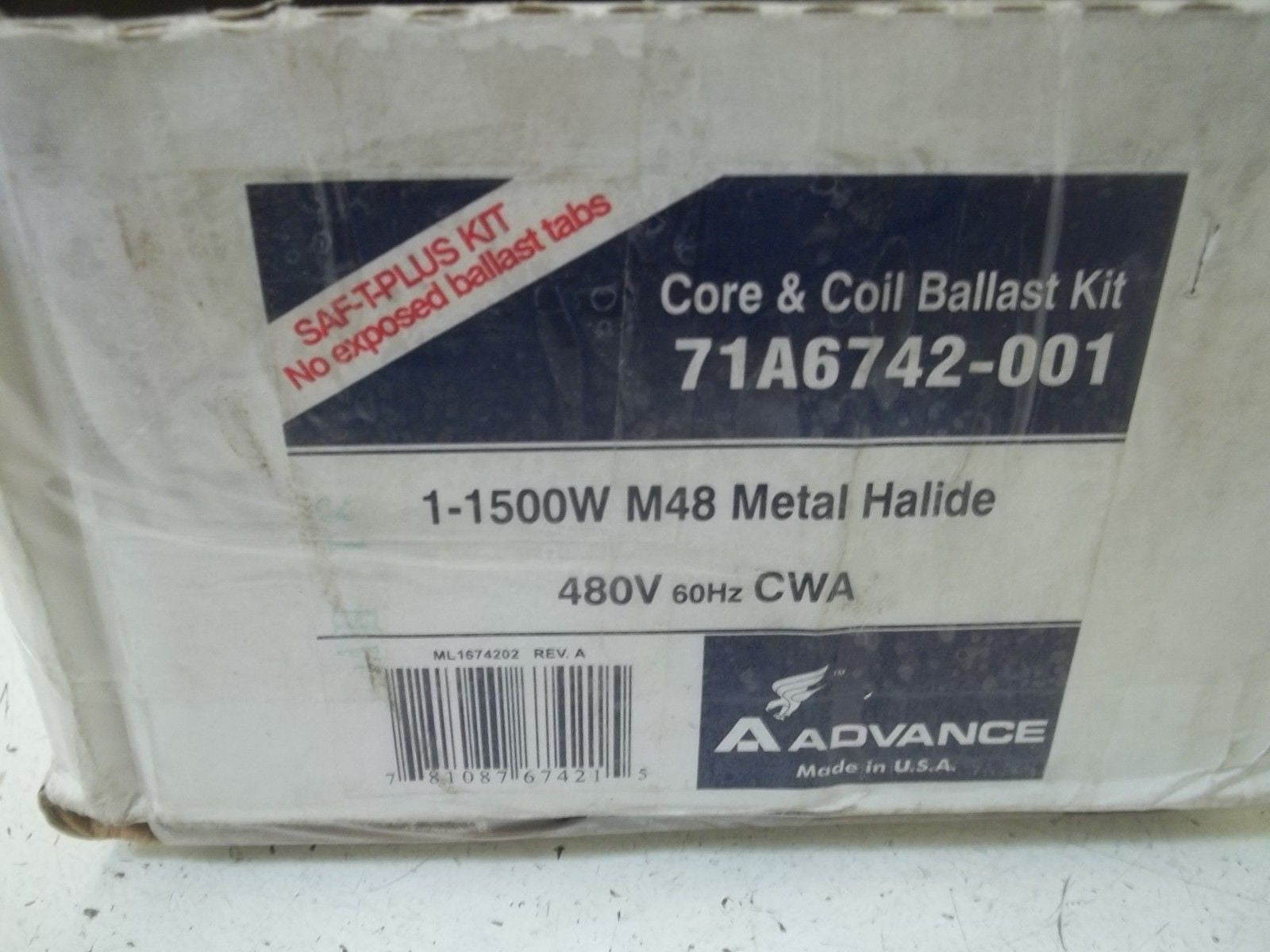 ADVANCED 71A6742-001 CORE & COIL BALLAST KIT *NEW IN BOX*