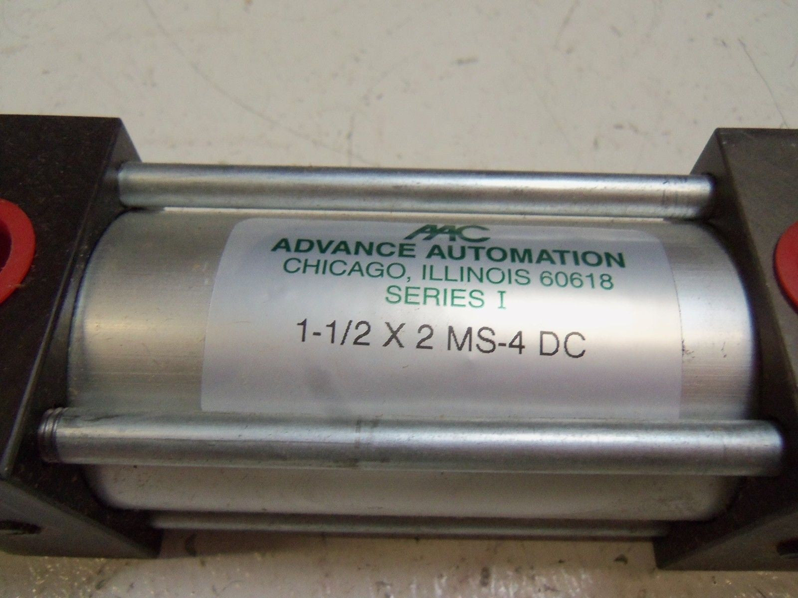 ADVANCED AUTOMATION 1-1/2X2 MS-4-DC PNEUMATIC CYLINDER *USED*