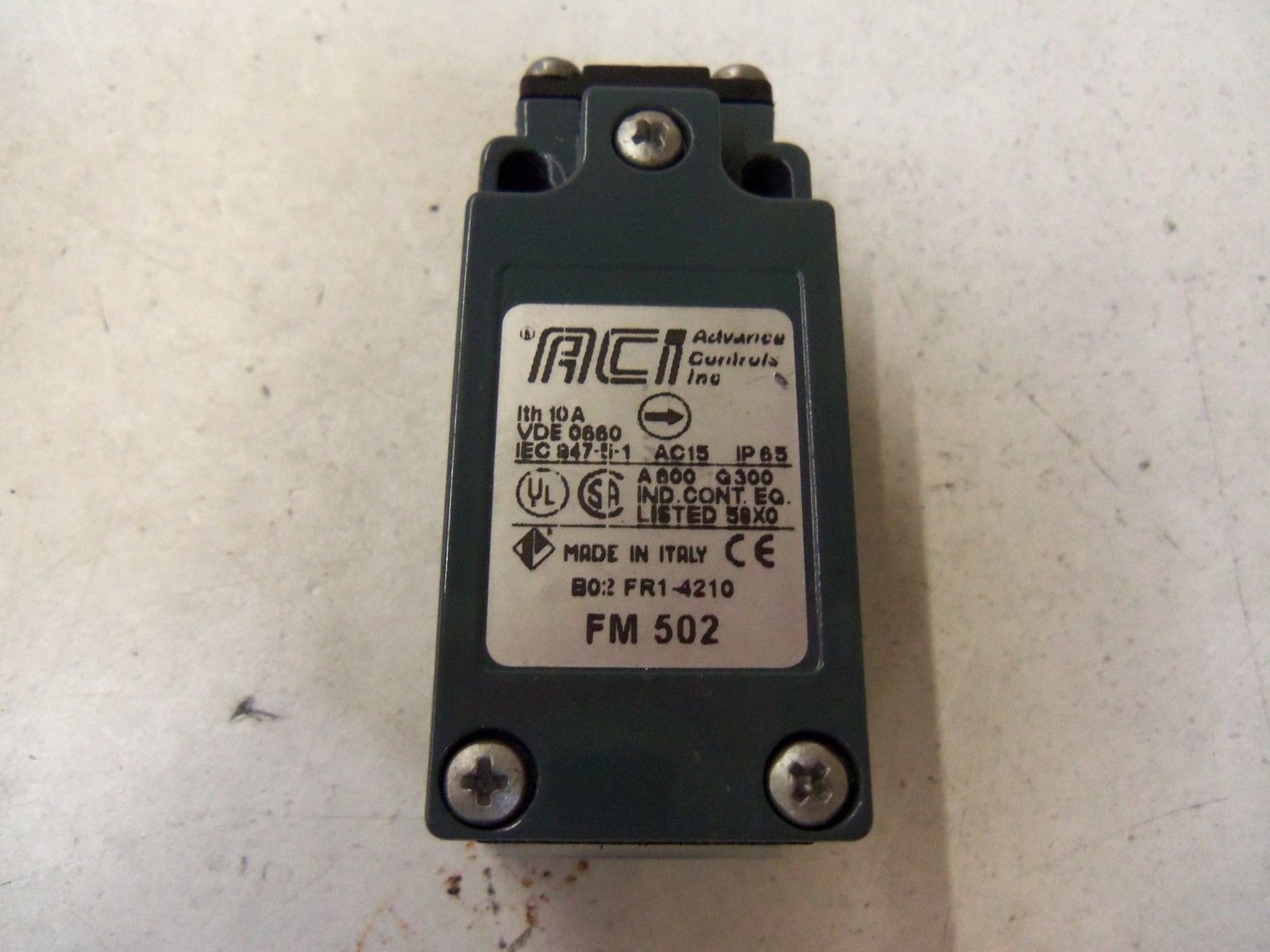 ADVANCED CONTROLS INC. FM 502 *USED*