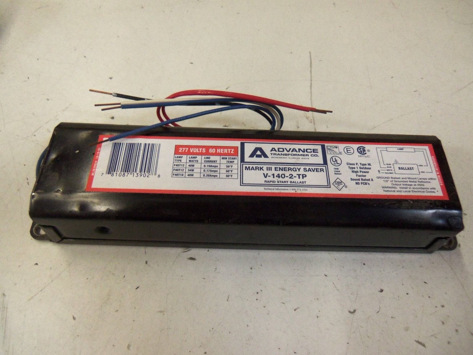 ADVANCE V-140-TP *NEW IN BOX*