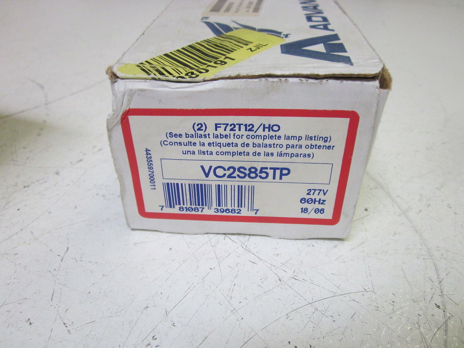 ADVANCE VC2S85TP RAPID START BALLAST 277V *NEW IN BOX*