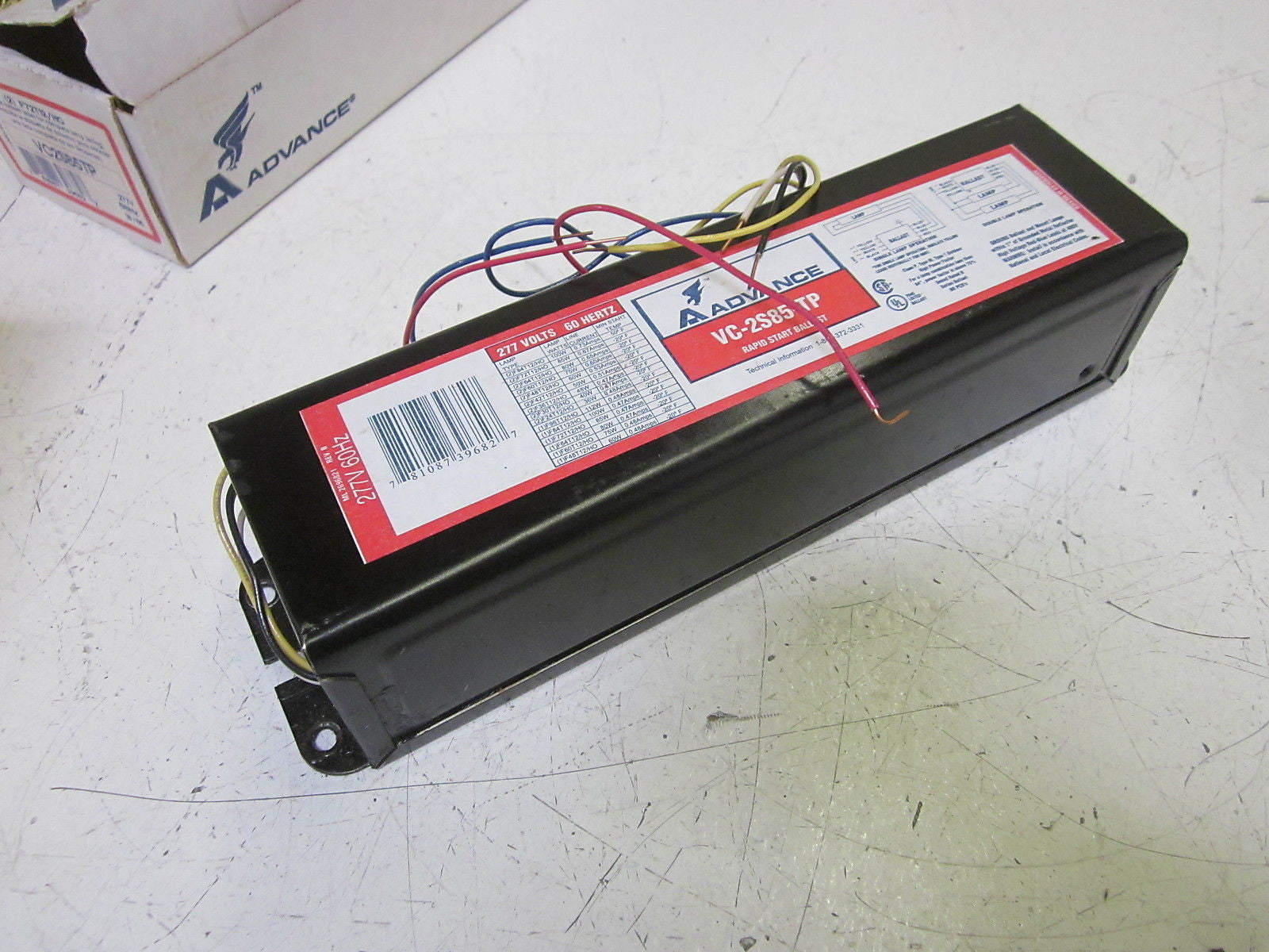 ADVANCE VC2S85TP RAPID START BALLAST 277V *NEW IN BOX*