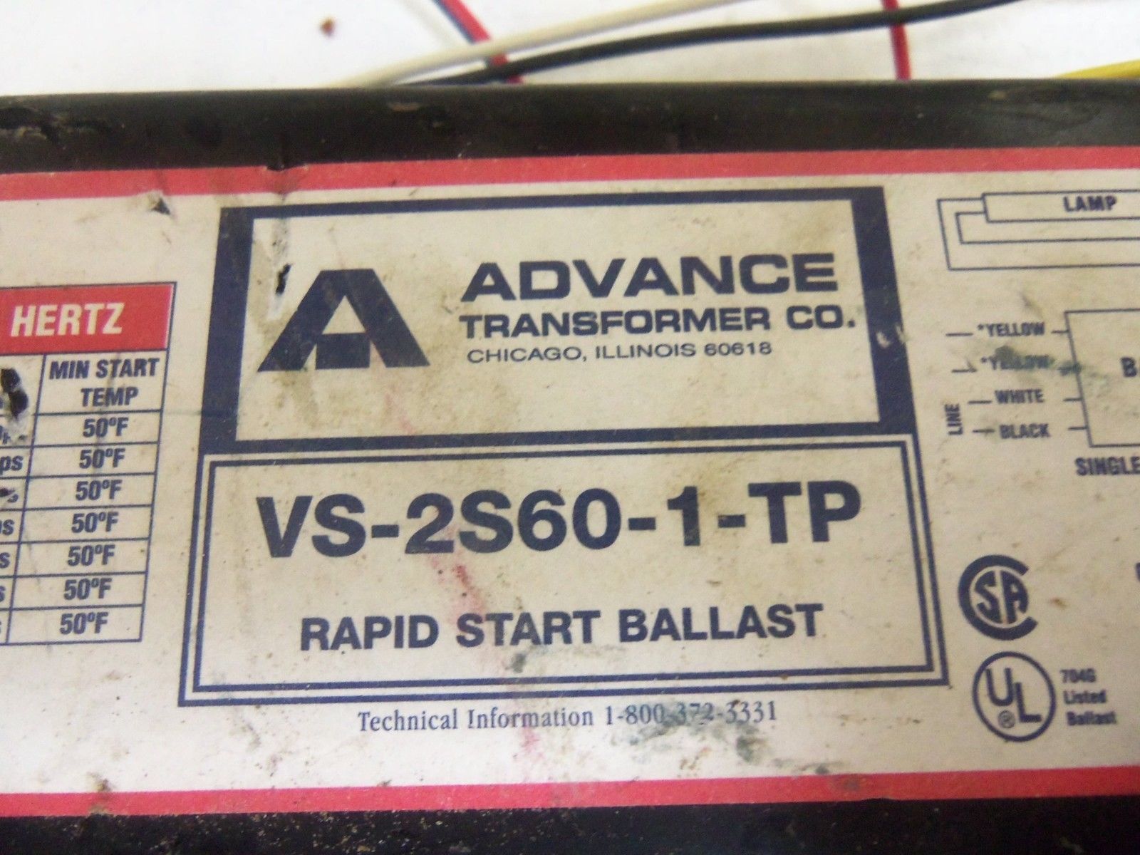 ADVANCE VS-2S60-1-TP *USED*