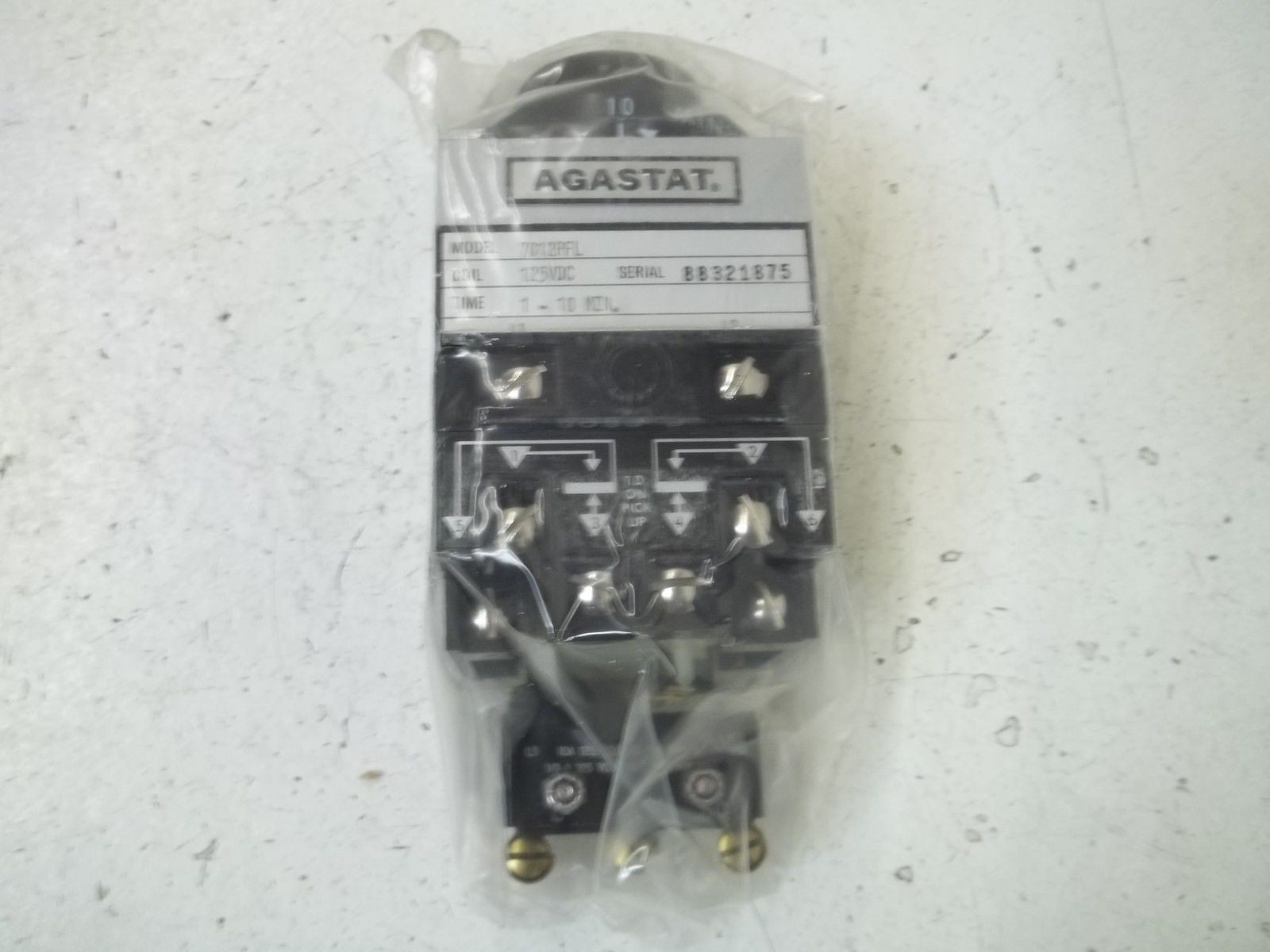 AGASTAT 7012PFL 1-10 MIN 125VDC *NEW IN BOX*