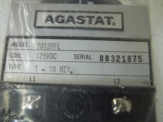 AGASTAT 7012PFL 1-10 MIN 125VDC *NEW IN BOX*