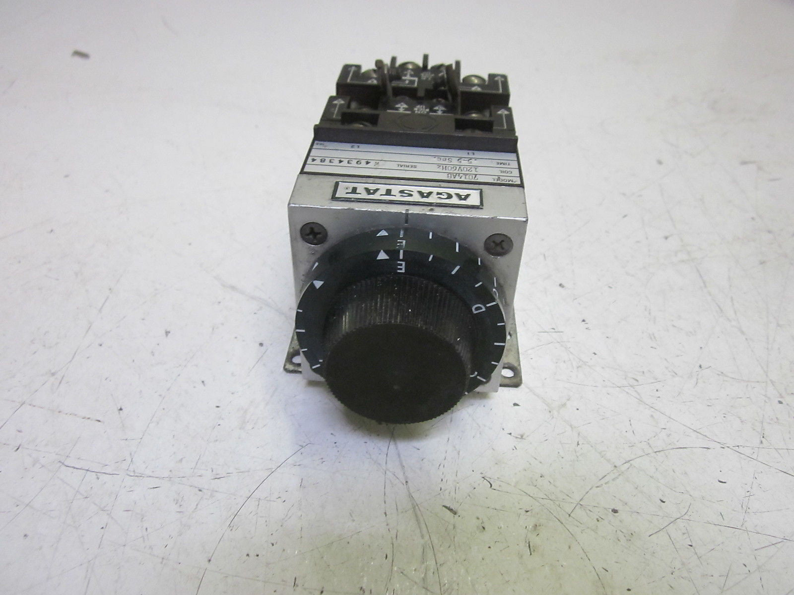 AGASTAT 7014AB TIMING RELAY .5-5 SEC. 120V*USED*