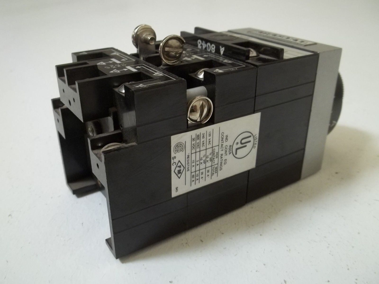 AGASTAT 7014AC TIMING RELAY 2-20 SEC.+ *USED*