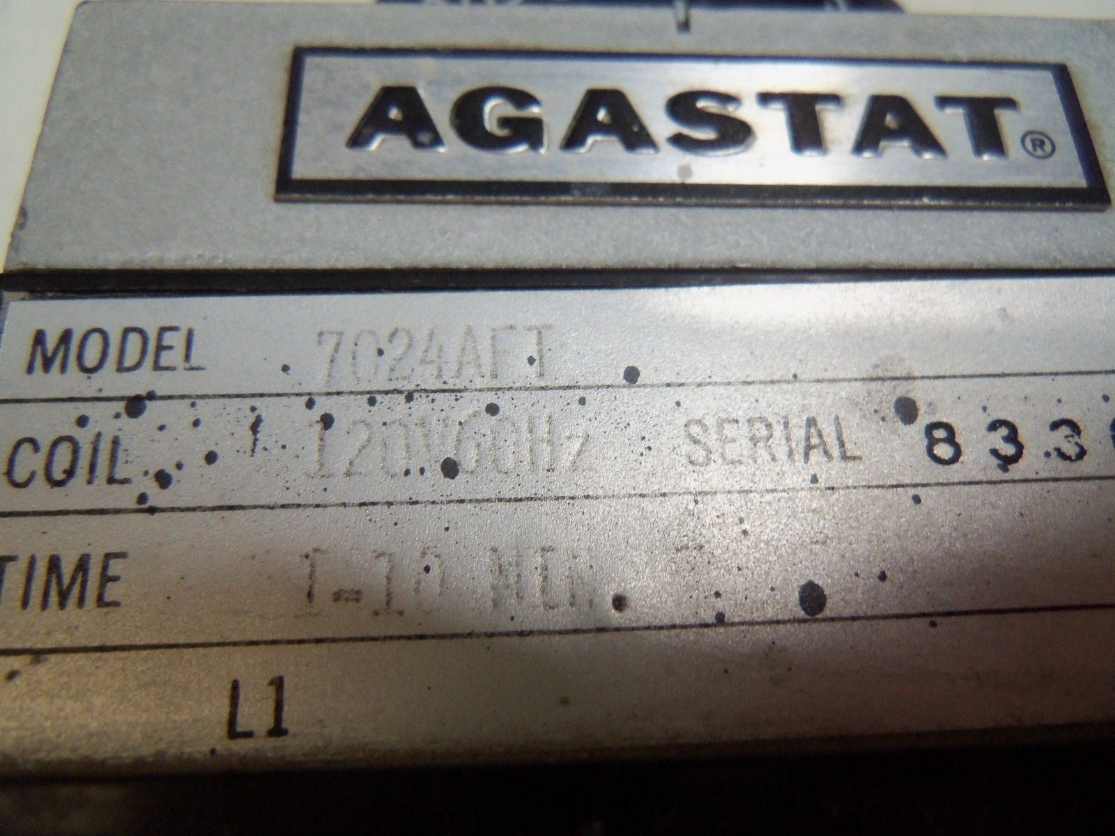 AGASTAT 7024AFT TIME DELAY RELAY *USED*