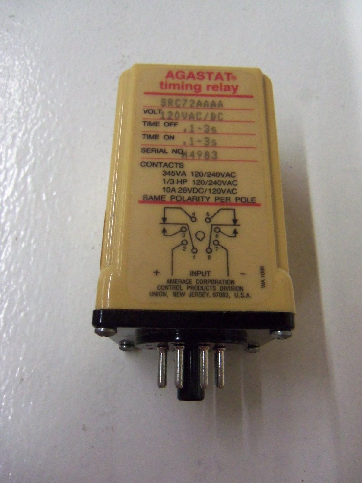 AGASTAT SRC2AAAA *NEW IN BOX*