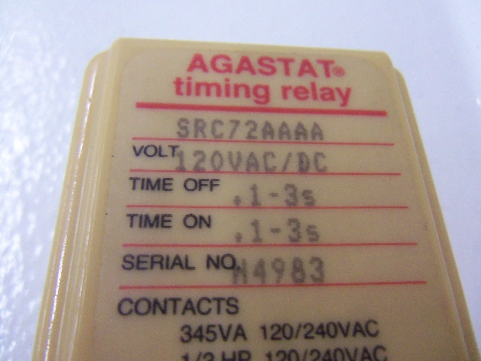 AGASTAT SRC2AAAA *NEW IN BOX*