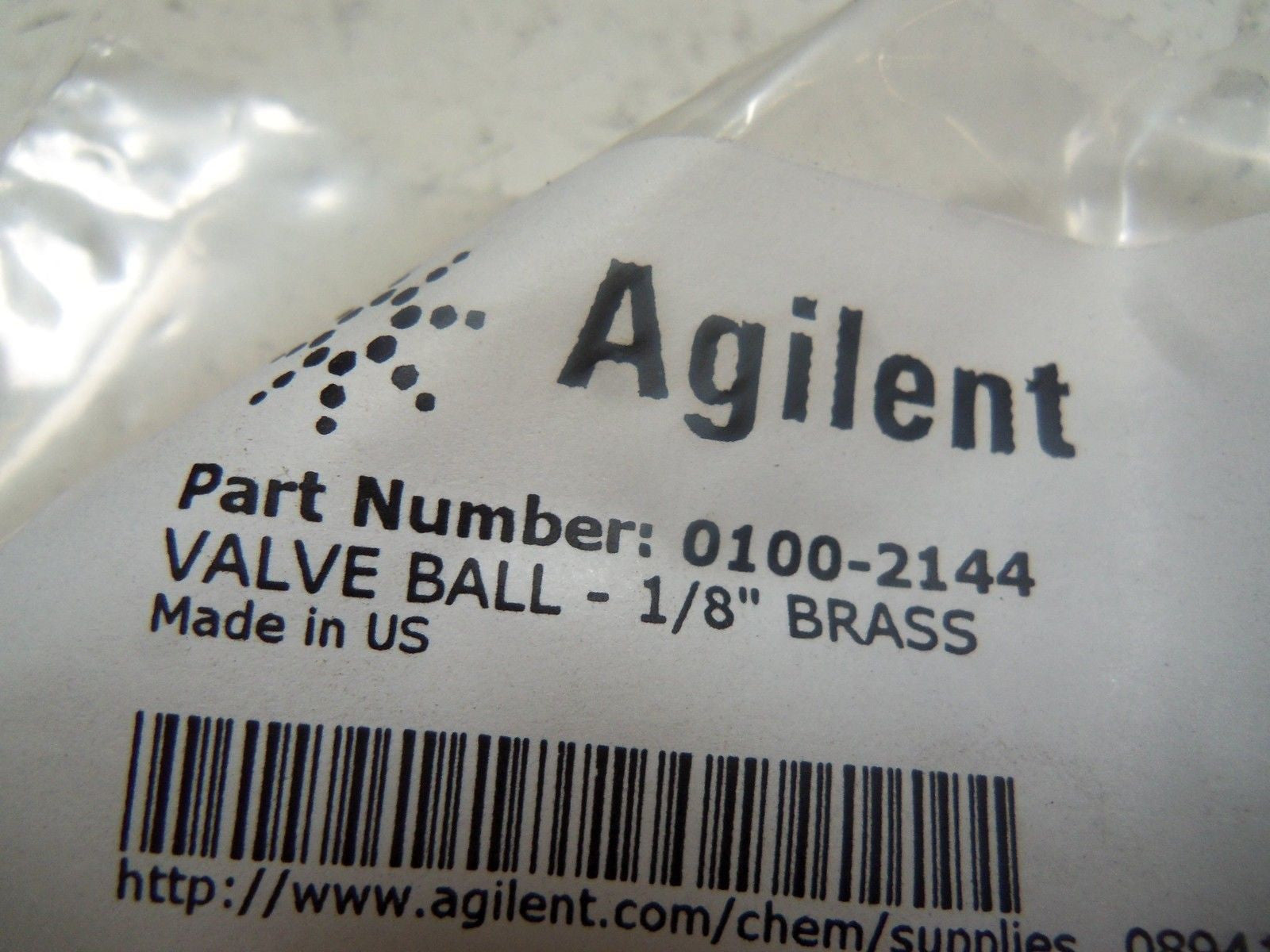 AGILENT 0100-2144 BALL VALVE *NEW IN FACTORY BAG*
