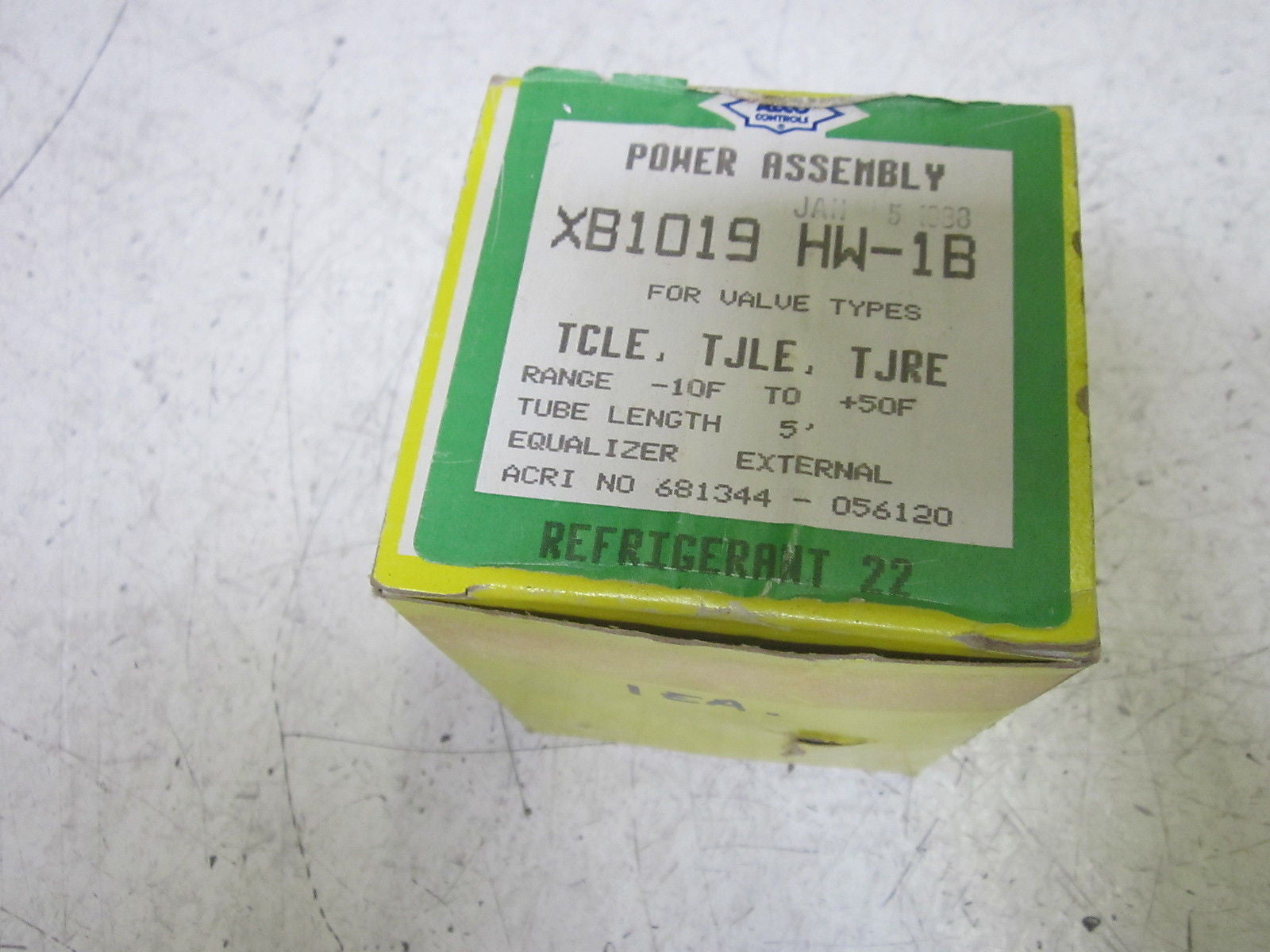 ALCO XB1019 HW-1B THERMO EXPANSION VALVE 5FT -50 TO 50F *NEW IN BOX*