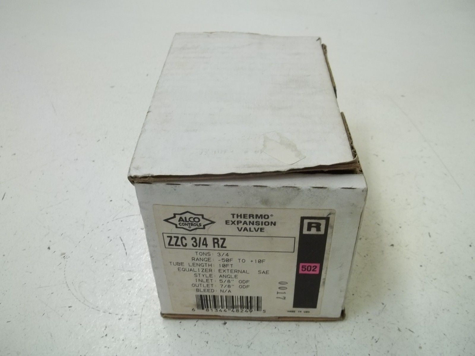 ALCO ZZC 3/4RZ THERMO EXPANSION VALVE *NEW IN BOX*